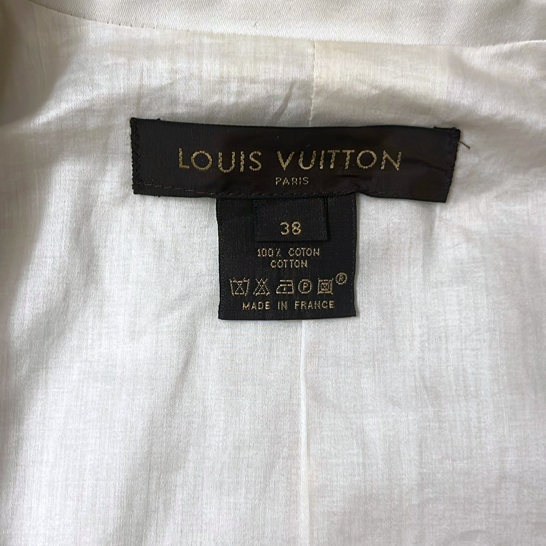 Louis Vuitton Louis Vuitton Cream Double-Breasted Blazer Size 40R - 8 Thumbnail