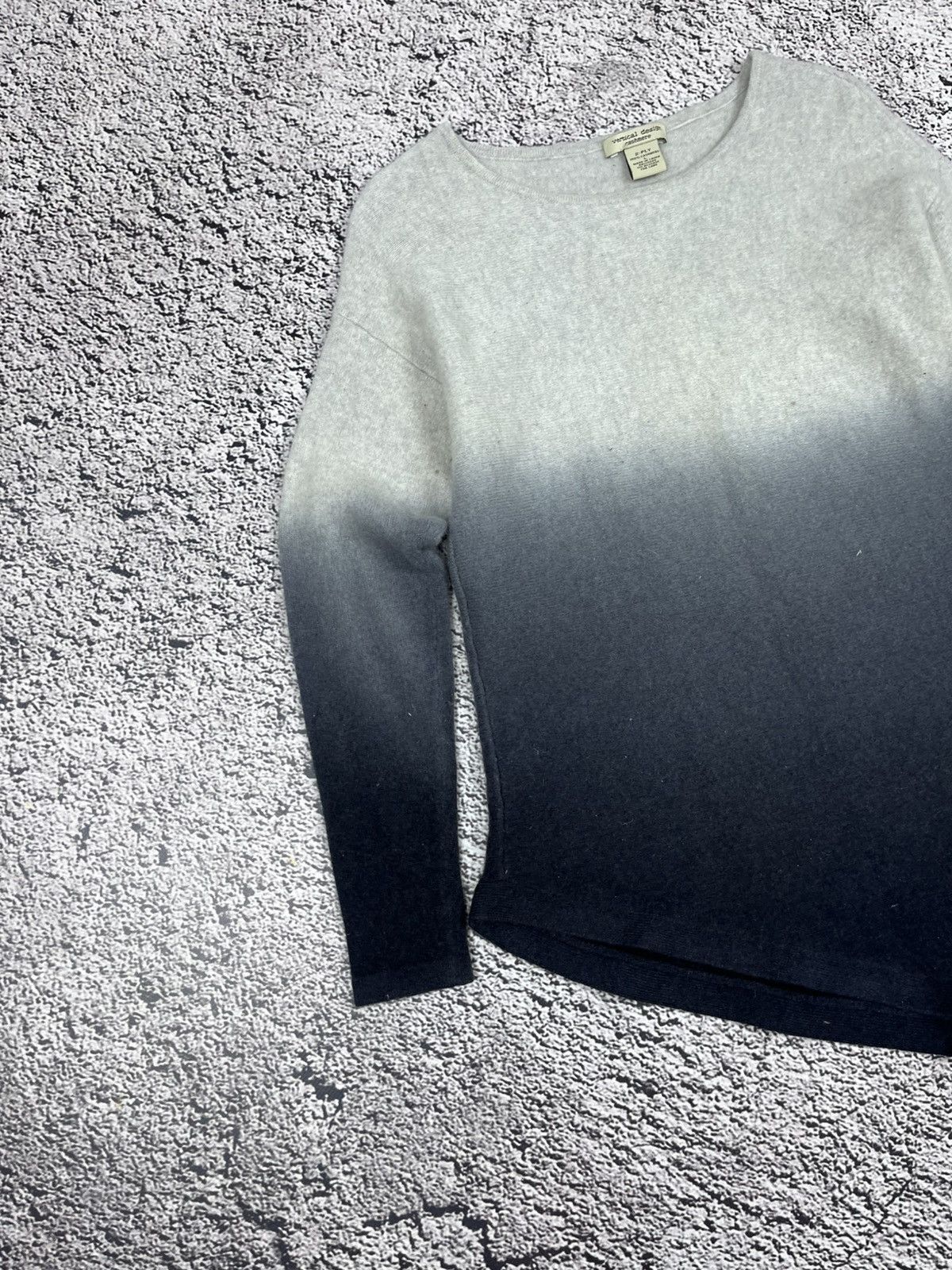 Vintage Vintage Rare 100% Cashmere Gradient Asymmetric Pullower Size L / US 10 / IT 46 - 2 Thumbnail