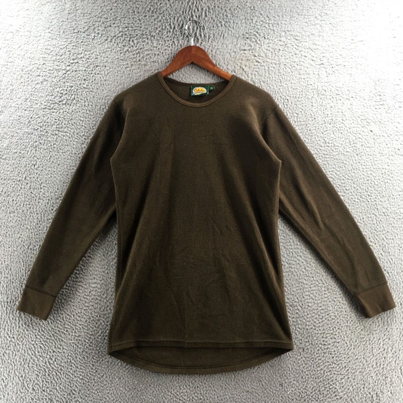 Vintage Cabela's T-Shirts Mens M Brown Pullover Long Sleeve Crew Neck Casual Comfort Shirt Mens Size US M / EU 48-50 / 2 - 2 Thumbnail