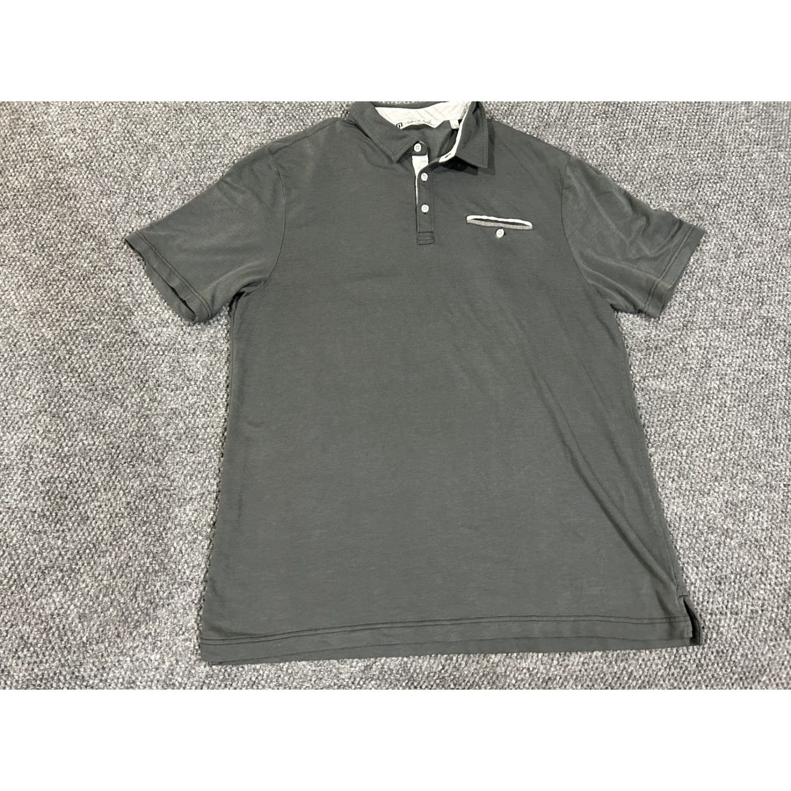 TravisMathew Travis Mathew Polo Shirt Mens XL Gray Short Sleeve Pocket Casual Golf Size US XL / EU 56 / 4 - 2 Thumbnail