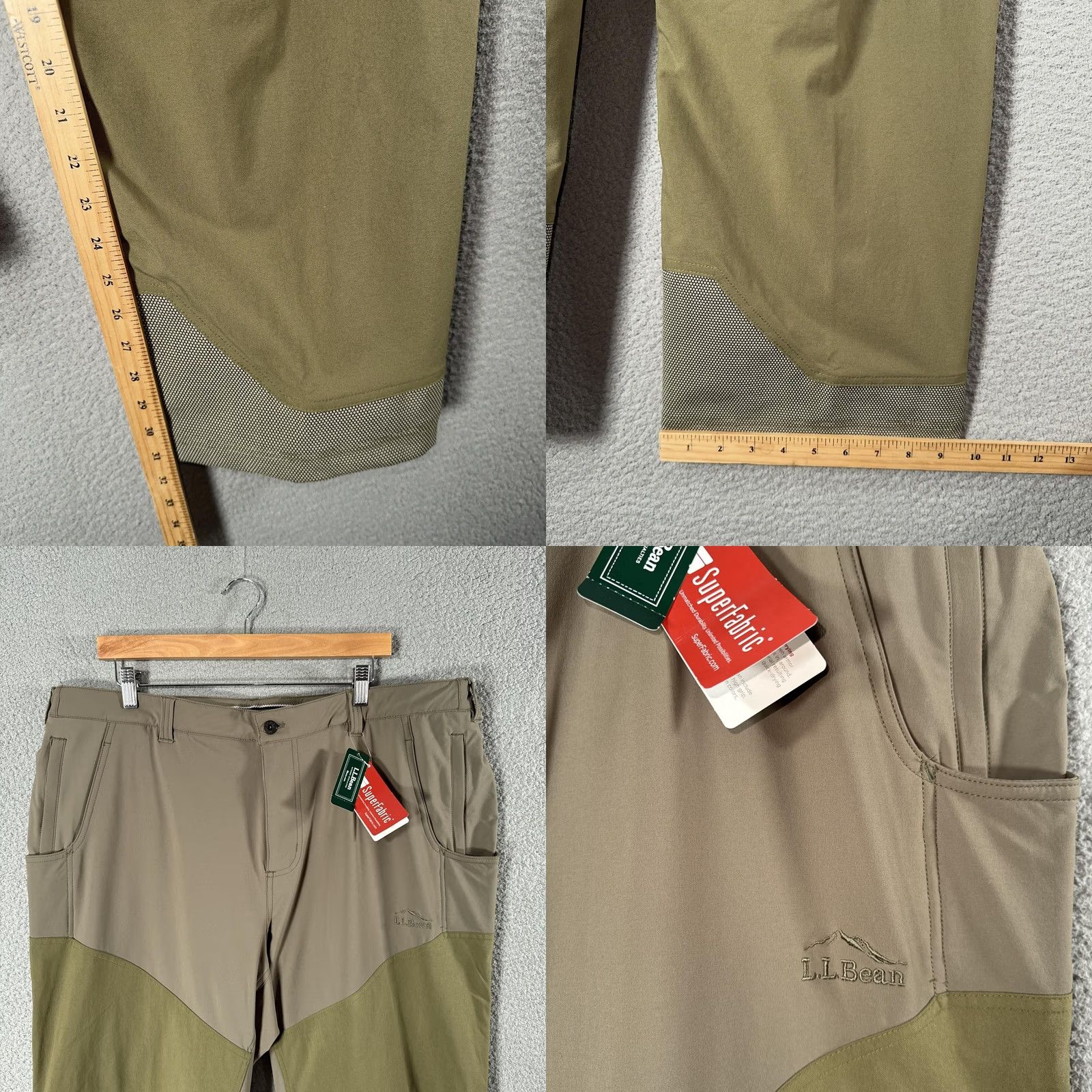 Vintage LL Bean Mens Pants 40x31 Ash Dark Mush Up Pro Nylon Briar Field Brush Size US 40 / EU 56 - 8 Thumbnail