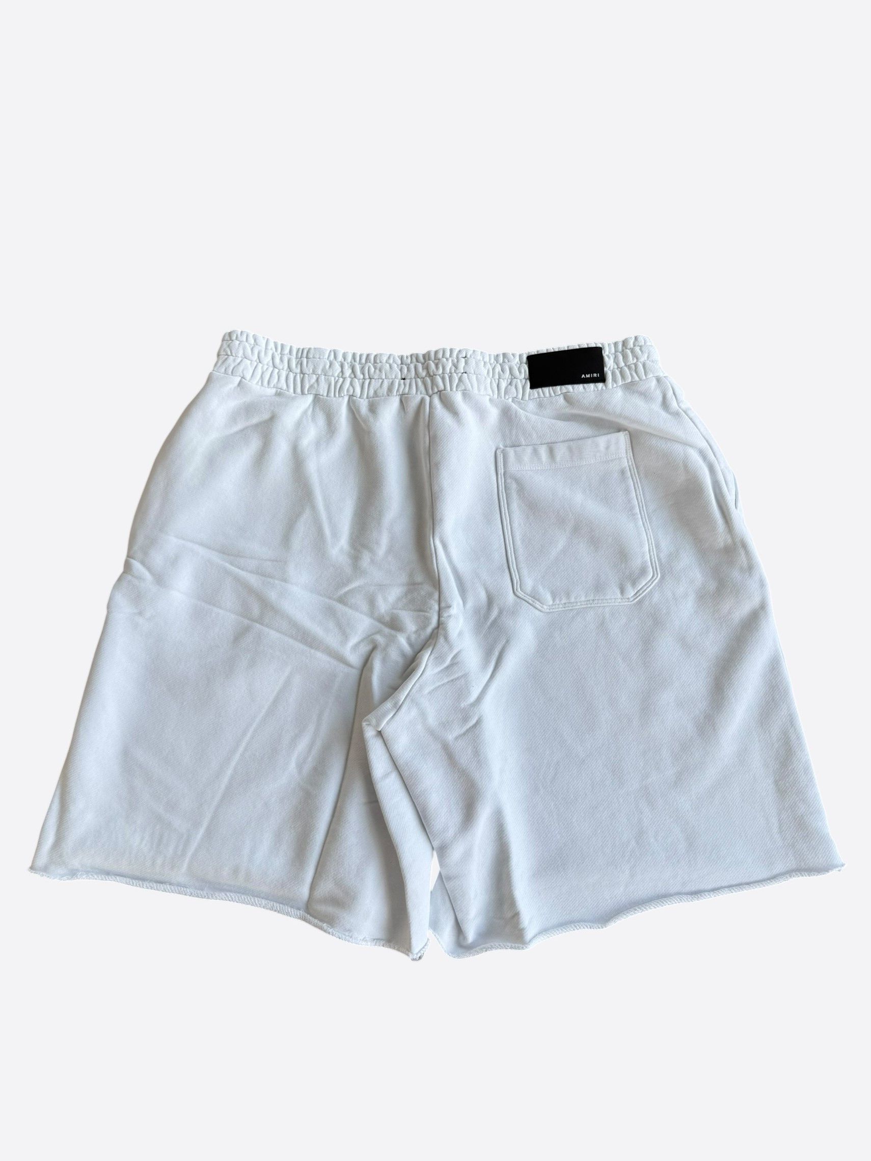 Amiri Amiri White Floral & Green MA Logo Shorts Size US 28 / EU 44 - 2 Thumbnail