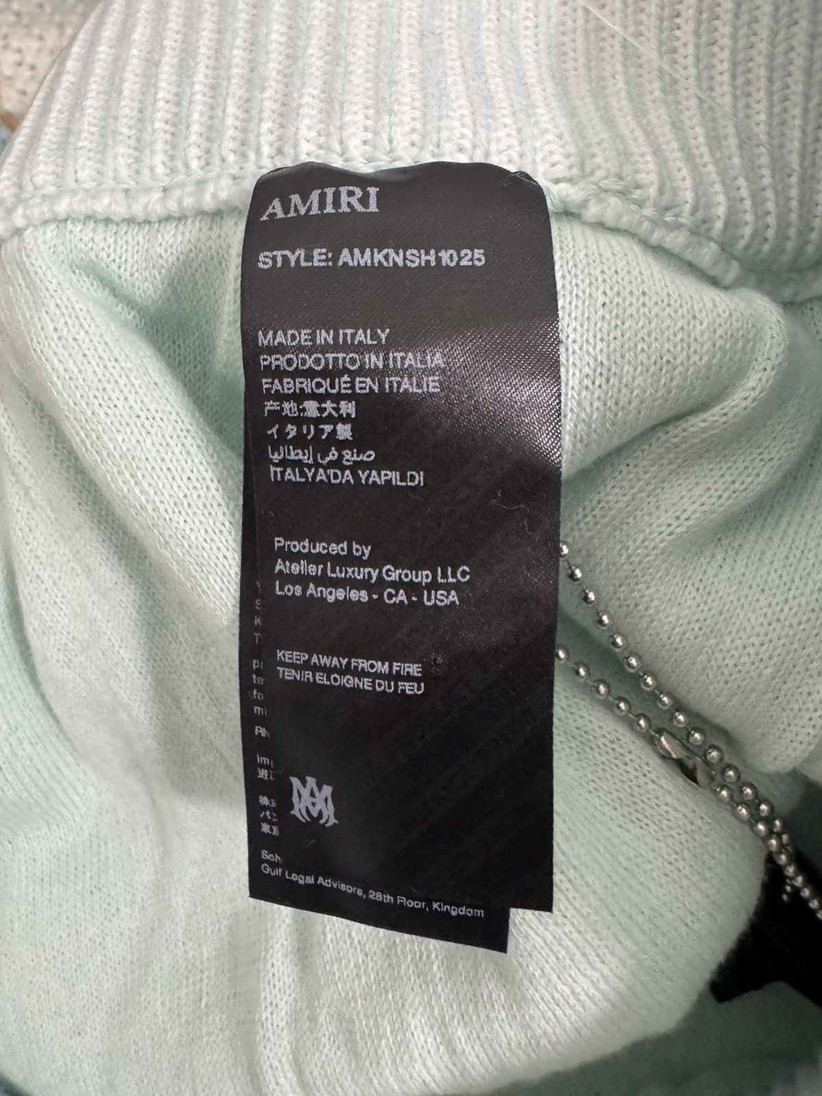 Amiri NWT Amiri Paradise XL Crochet Shorts in Cerulean Size US 40 / EU 56 - 14 Thumbnail