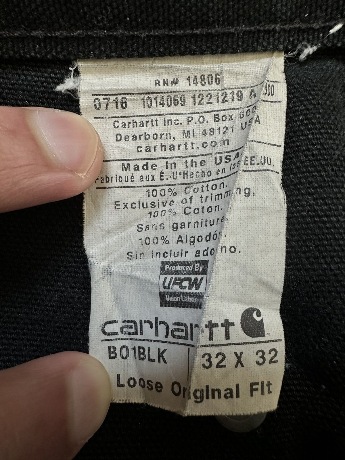 Carhartt Vintage Black Double Knee Carhartt Pants Size US 32 / EU 48 - 5 Thumbnail
