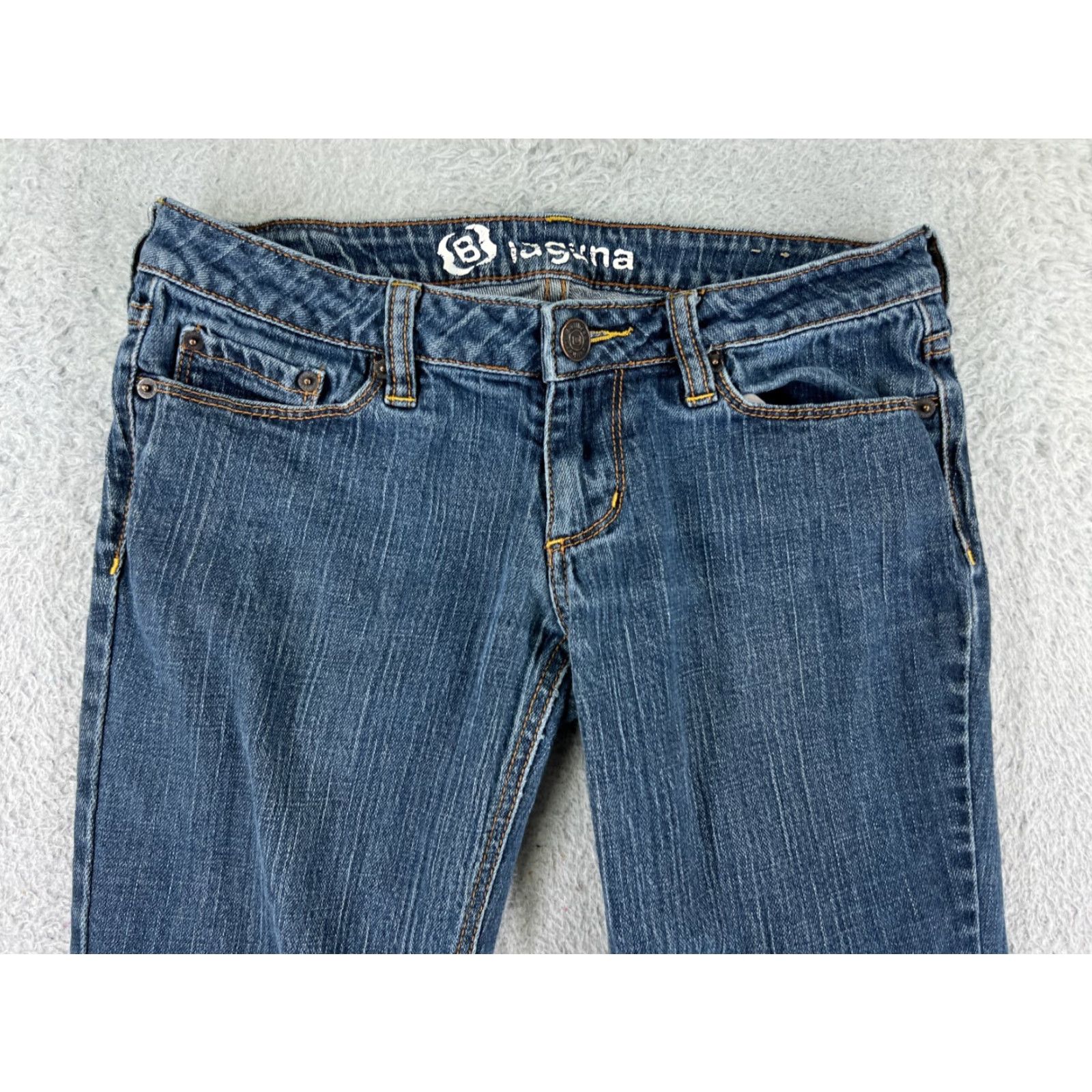 Vintage Bullhead Jeans 3 Blue Denim Laguna Bootcut Cotton Blend Low Rise 26x30 Womens Jeans Size 26" / US 2 / IT 38 - 7 Thumbnail