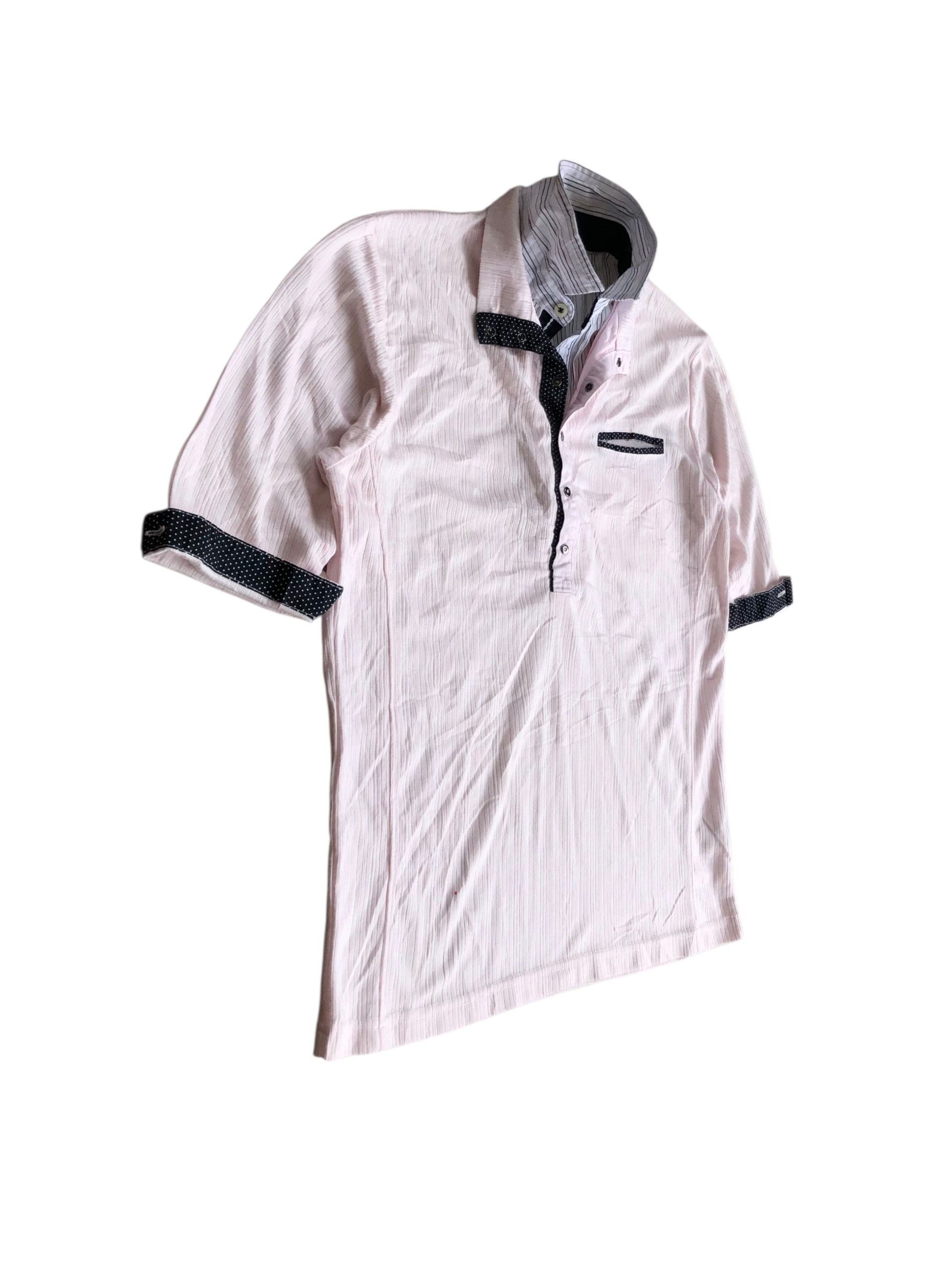 If Six Was Nine 2000s Double Layer Collar Male n co Vkei Style Size US L / EU 52-54 / 3 - 3 Thumbnail