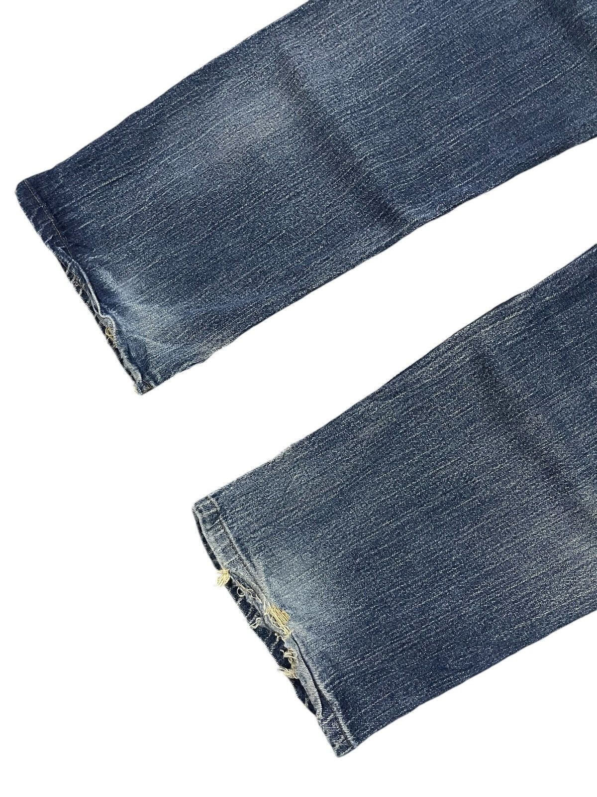 Edwin × If Six Was Nine × Vintage Edwin XV 404 Mud Wash Leather Trimmed Loose Jeans Size US 32 / EU 48 - 13 Thumbnail
