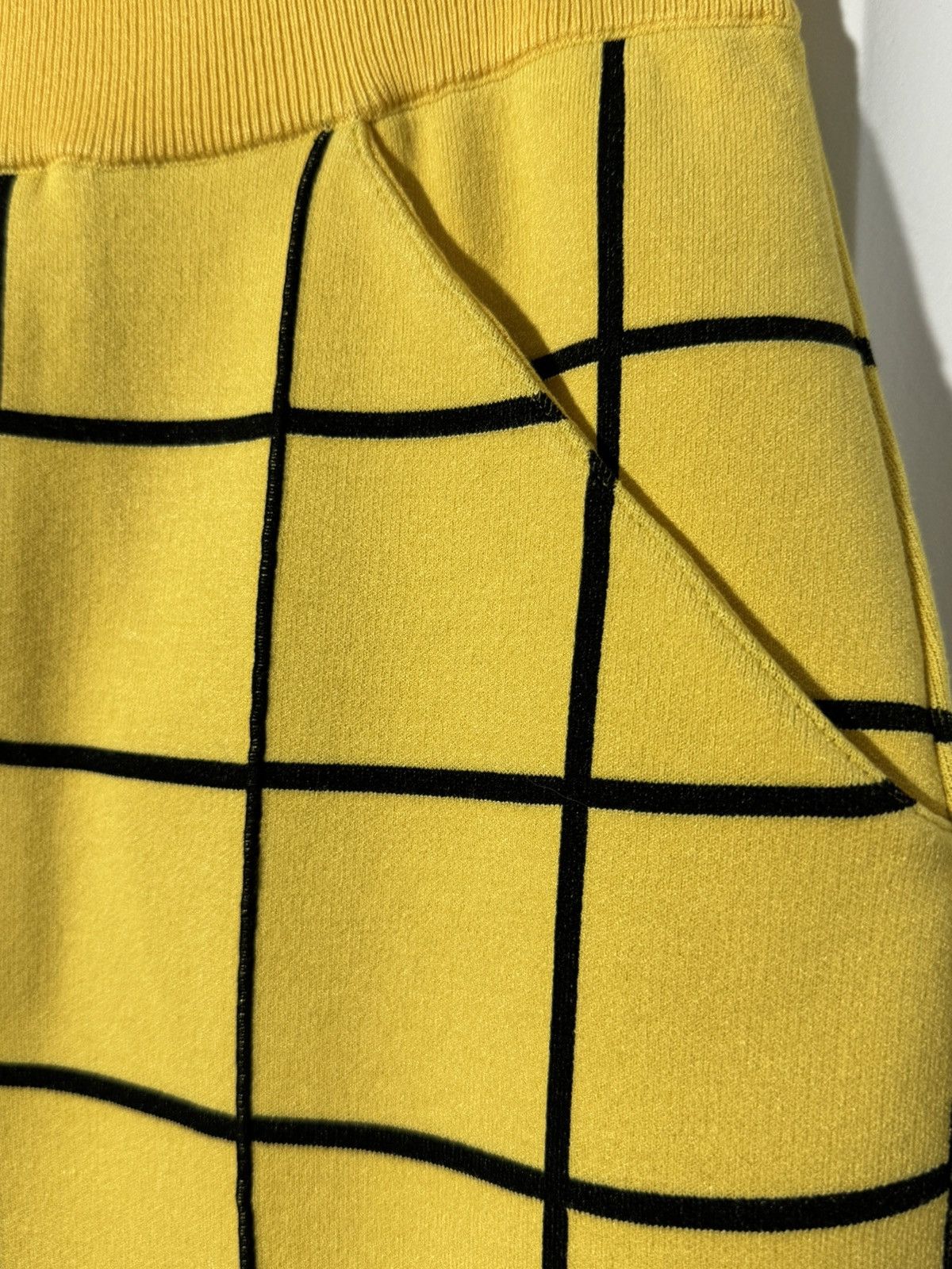 Marni Marni Yellow Grid Pants NWT Size 58 (42 US) FW Runway Size US 42 / EU 58 - 4 Thumbnail