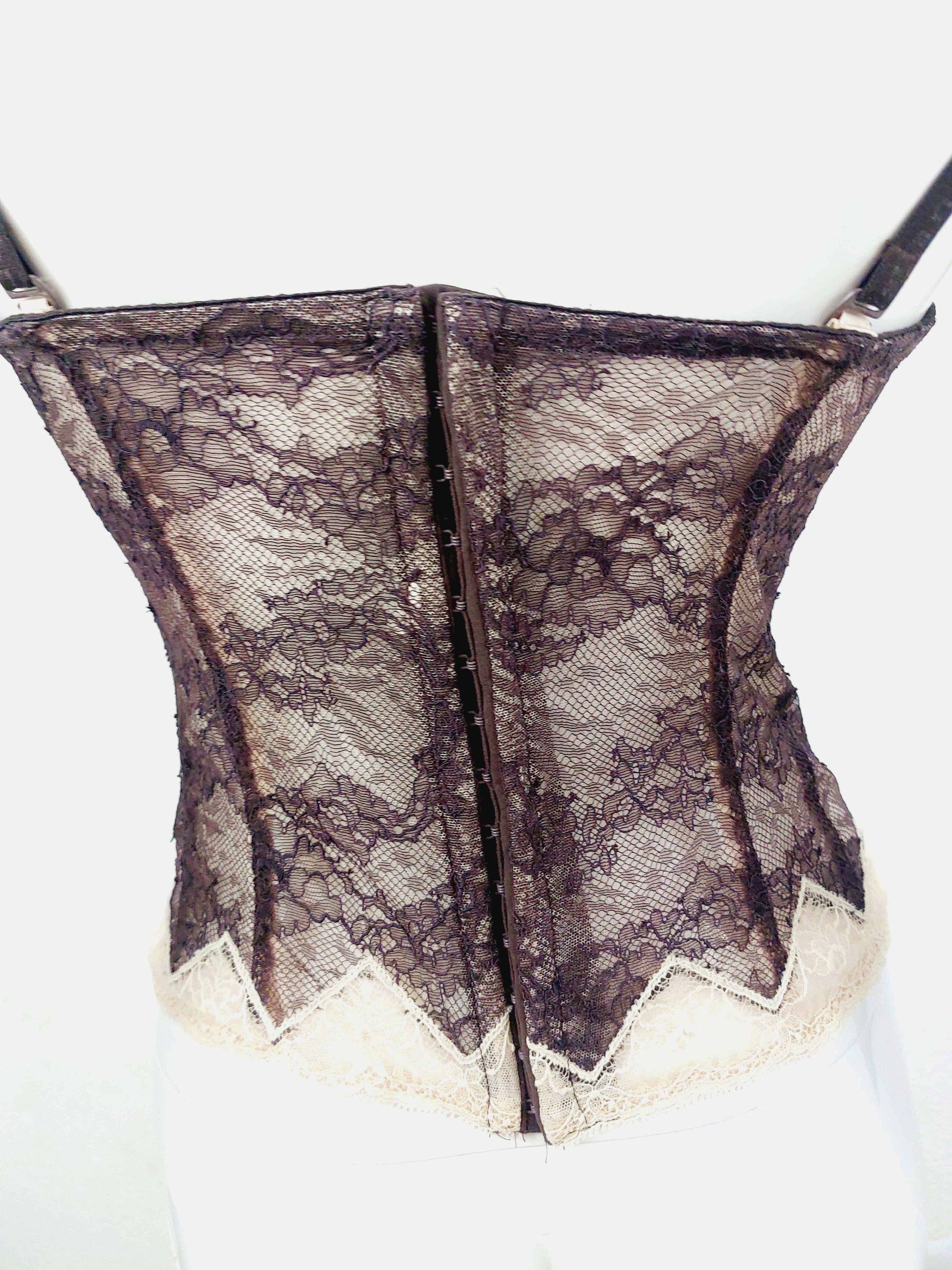 Christian Lacroix Christian Lacroix Baroque Goth Gothic Lace Corset Bustier Size M / US 6-8 / IT 42-44 - 10 Thumbnail