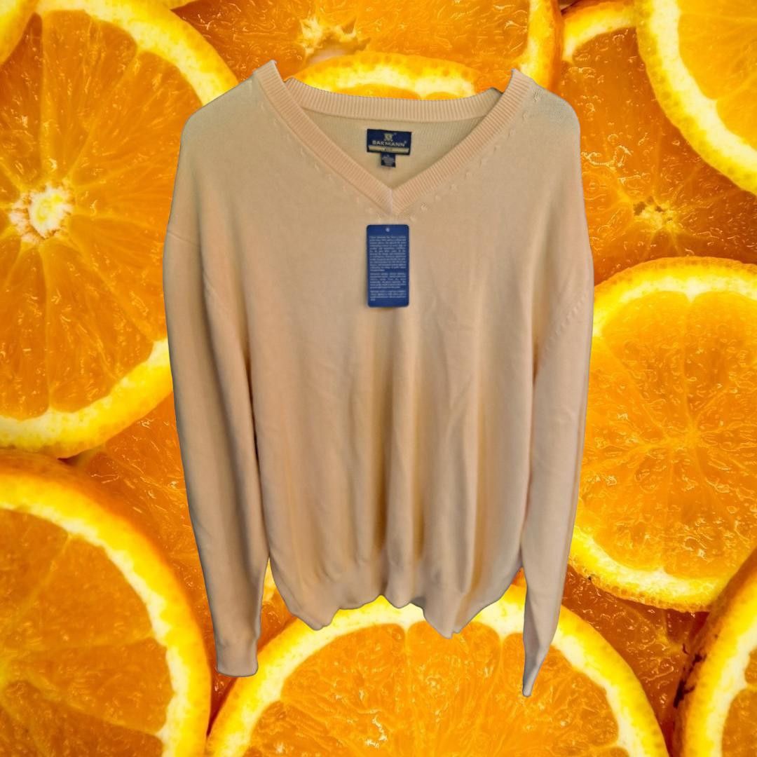 Other New Sakmann Yellow V Neck Sweater Size Large [A] Size US L / EU 52-54 / 3 - 1 Thumbnail