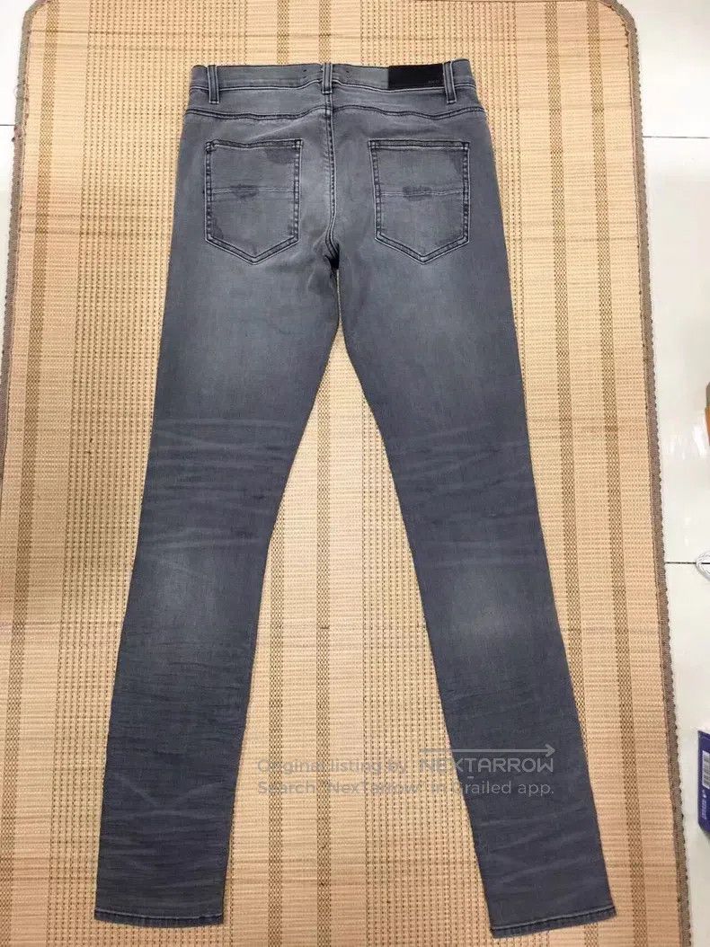 Amiri Amiri Size 31 Mx1 gray split leather jeans Size US 31 - 2 Thumbnail
