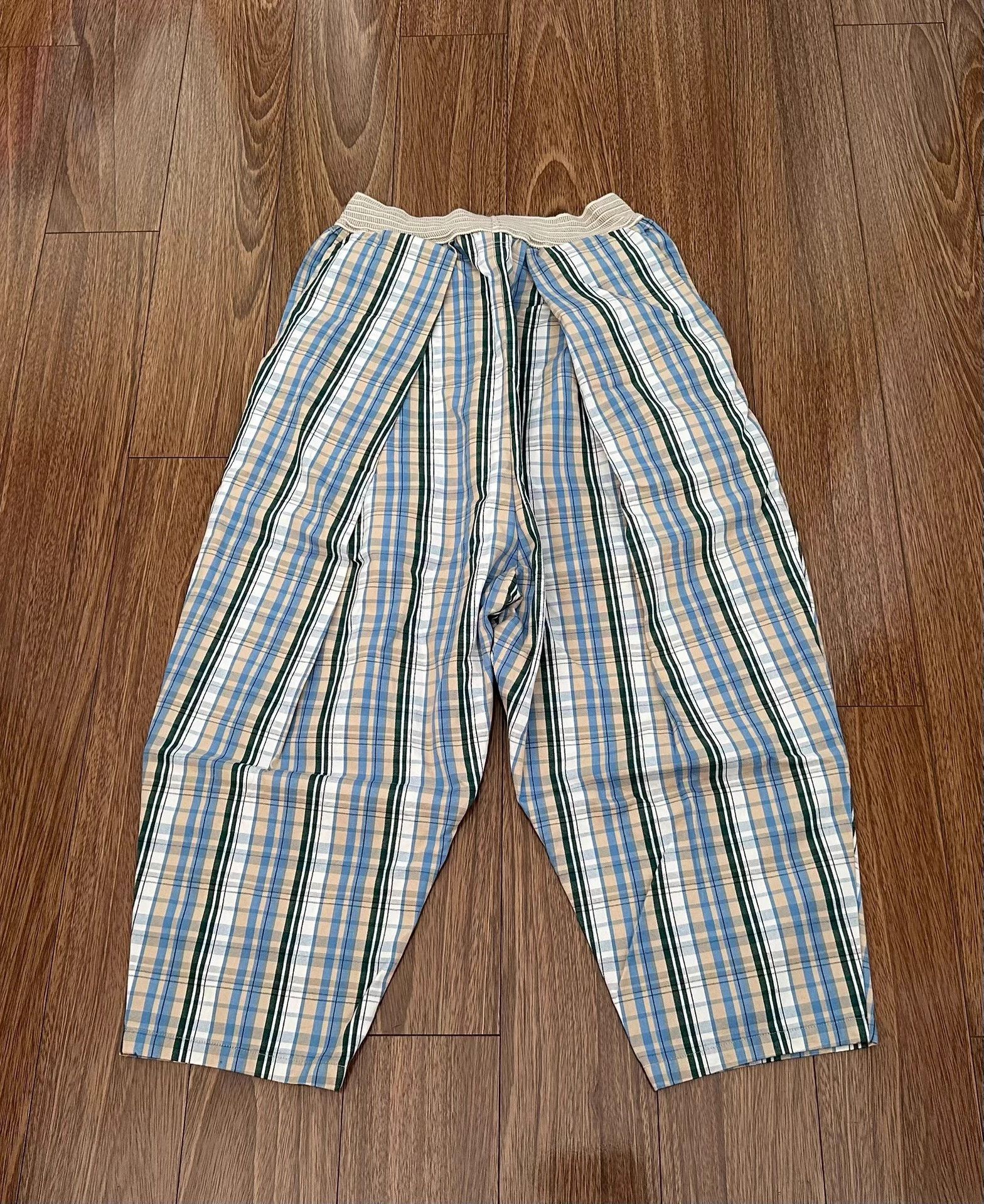 Kapital KAPITAL VINTAGE CHECK Wide Leg Loose Pants New No Tags Size 4 Size 25" / US 0 / IT 36 - 2 Thumbnail