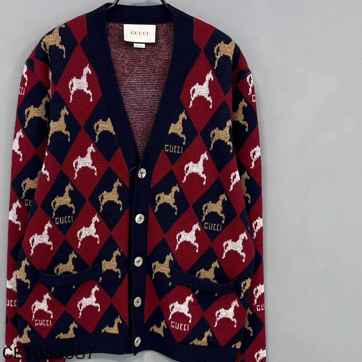 Gucci GUCCI Fair Isle Elk Cardigan M Size US M / EU 48-50 / 2 - 1 Thumbnail