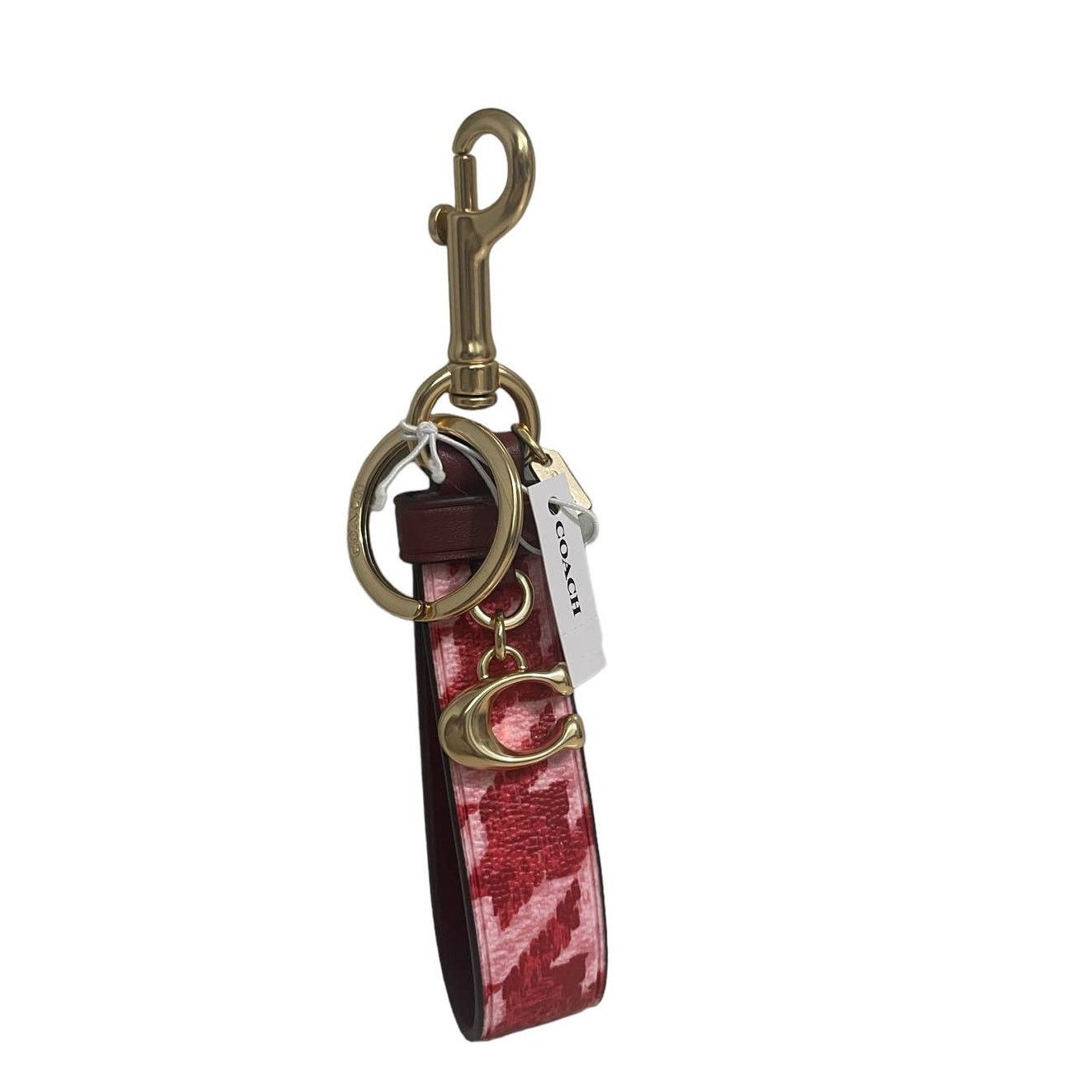 Coach Coach Houndstooth print Loop bag charm key chain Size ONE SIZE - 1 Thumbnail