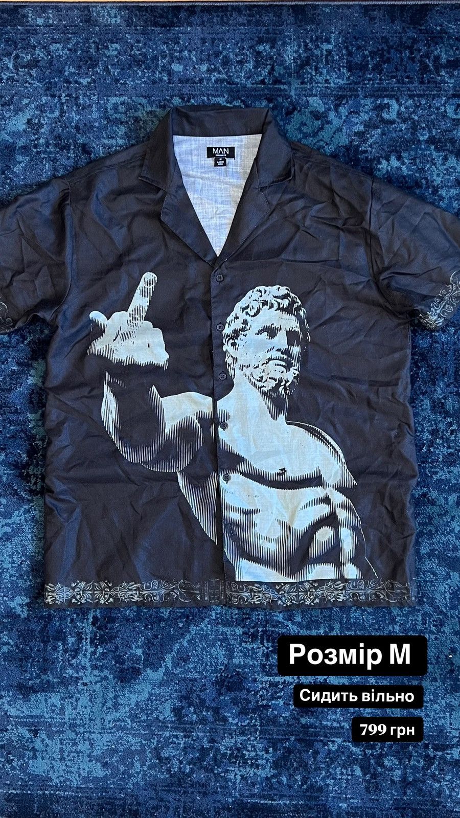 Japanese Brand Crazy shirt fuck you Style Greeke philosopher Japanese Size US M / EU 48-50 / 2 - 6 Thumbnail