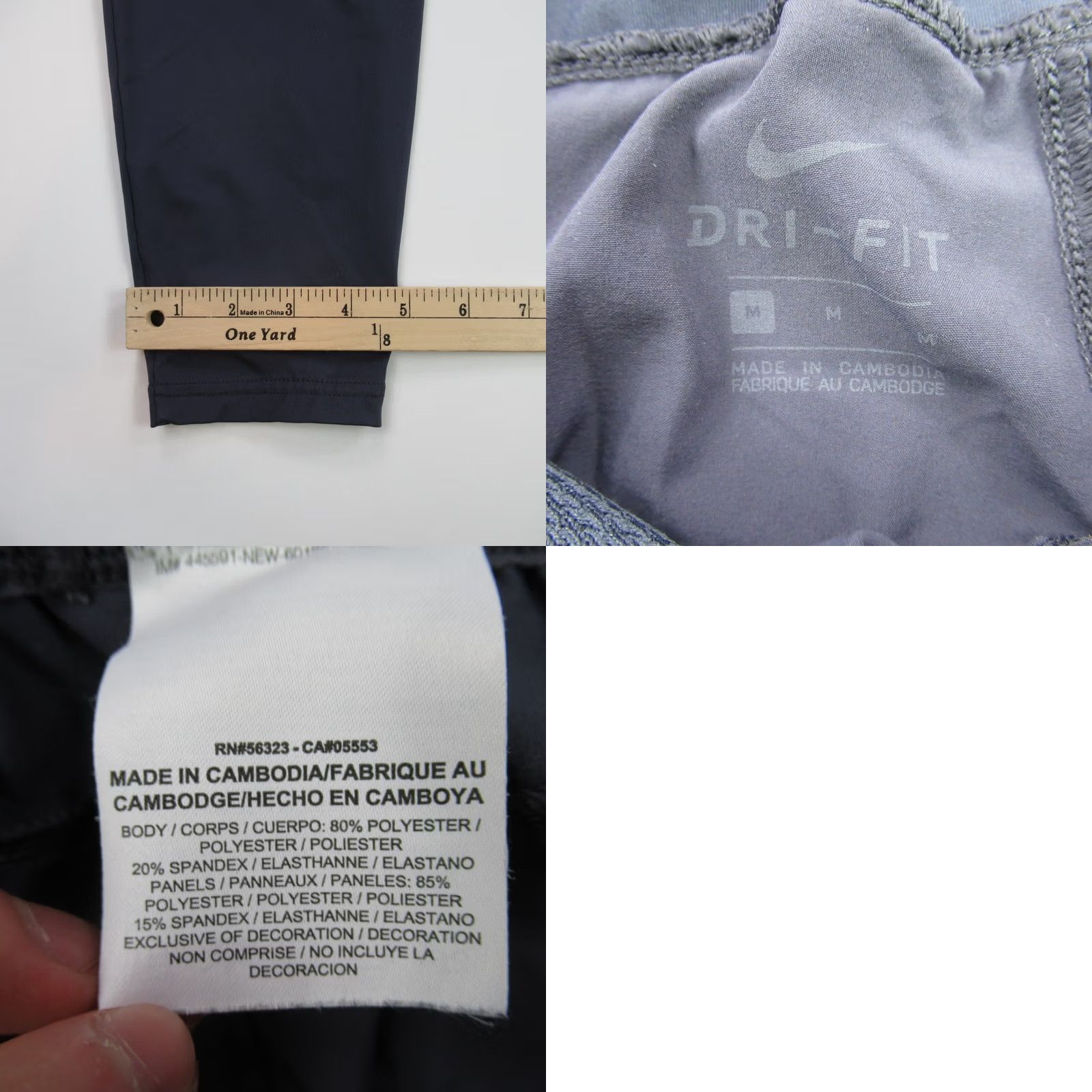 Nike Nike Pants Medium Gray Lightweight Stretch Outdoors Straight Leg Women Size 32" / US 10 / IT 46 - 8 Thumbnail