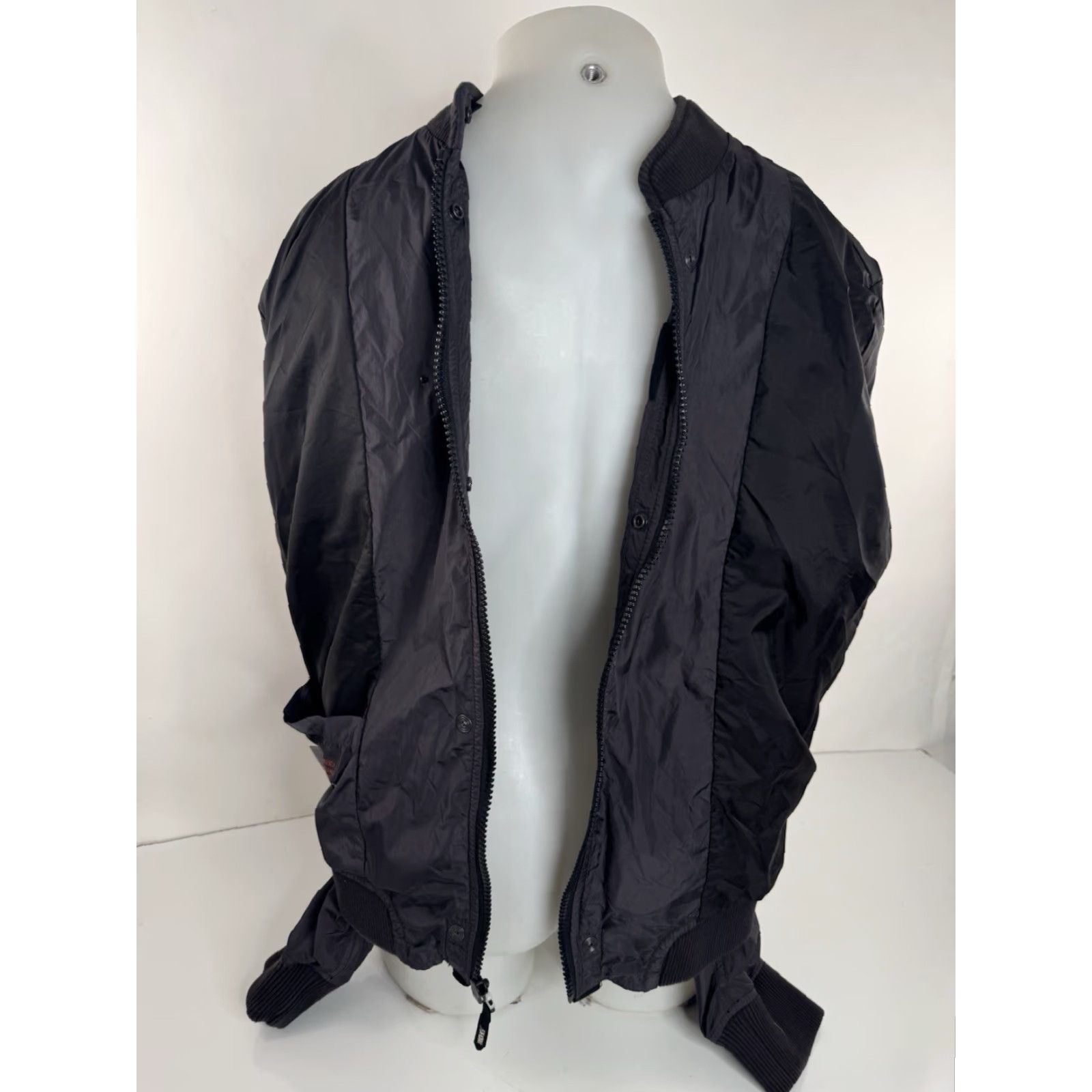 Diesel DIESEL Jacket Straps Parachute Military Moto Bomber Lightweight Mens 2XL Gray Nylon Strap Size US XXL / EU 58 / 5 - 6 Thumbnail