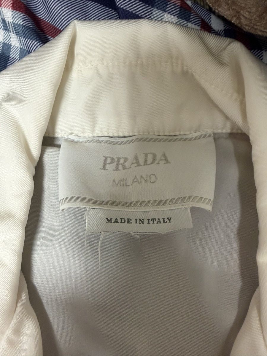Prada White Prada Re-nylon Short-sleeved Shirt Size US M / EU 48-50 / 2 - 4 Thumbnail