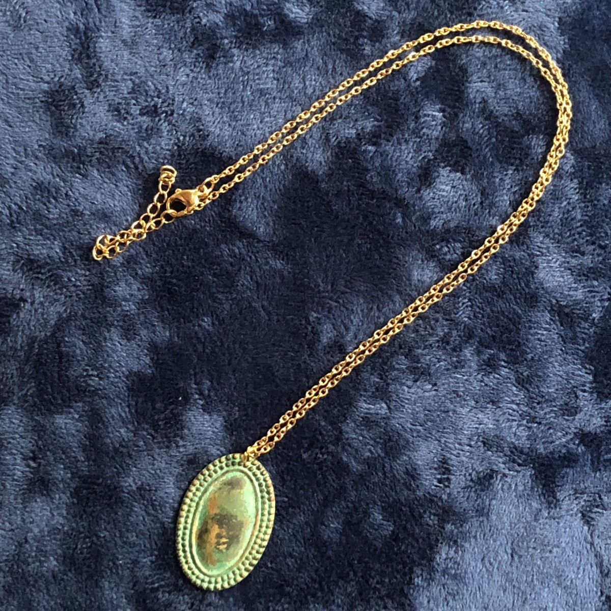 Handmade Handcrafted vintage old oxidized metal pendant necklace Size ONE SIZE - 8 Thumbnail
