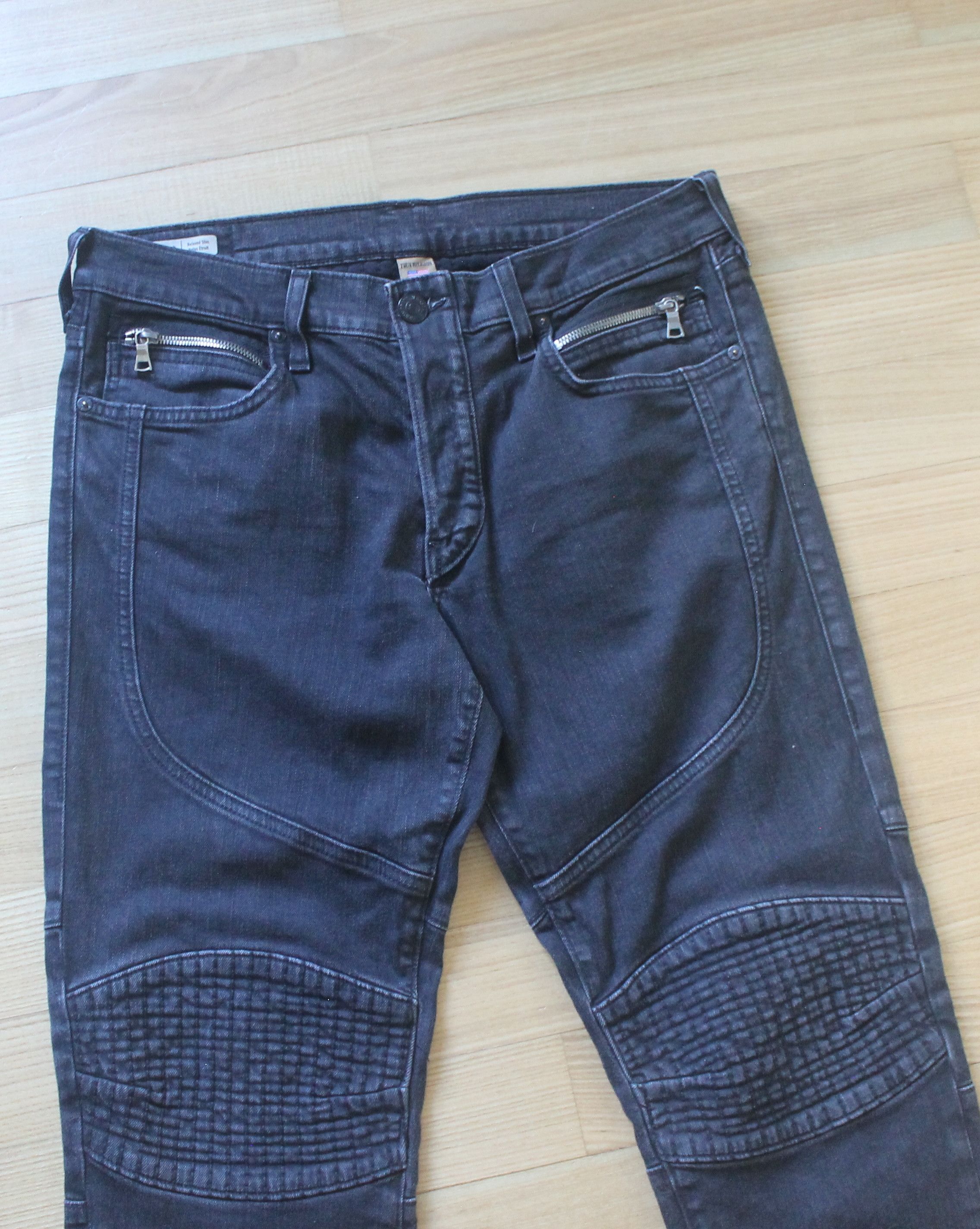 True Religion True Religion Geno Biker Denim Jeans Size US 33 - 4 Thumbnail