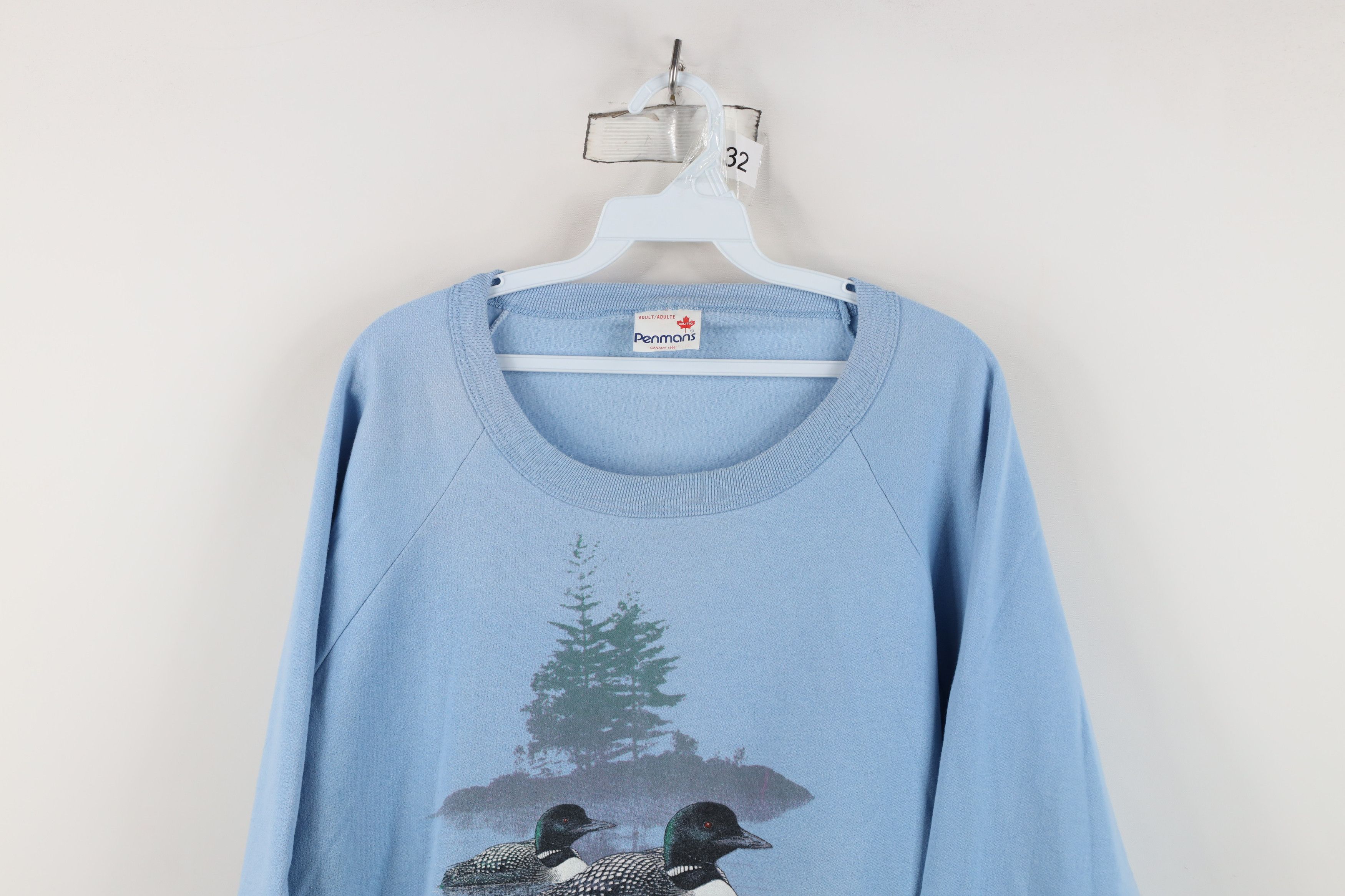 Vintage Vintage 90s Kenogamisis Resort Canada Duck Sweatshirt Blue Size US XXL / EU 58 / 5 - 2 Thumbnail