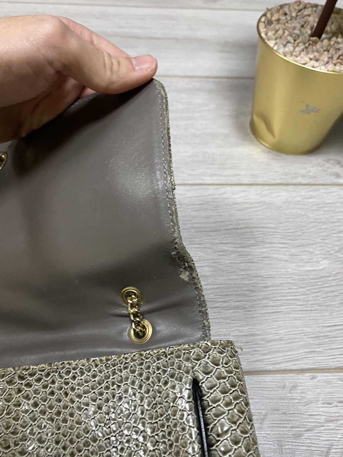 Vivienne Westwood Vivienne Westwood 🐍 RARE Frilly Snake chain bag big orb Size ONE SIZE - 8 Thumbnail