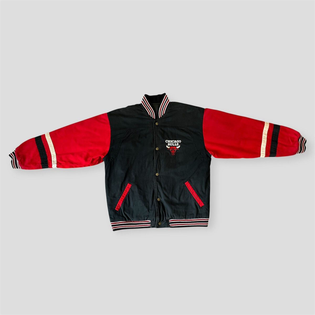 Starter Vintage 90s Chicago Bulls x Starter Reversible Bomber Jacket Size US L / EU 52-54 / 3 - 2 Thumbnail