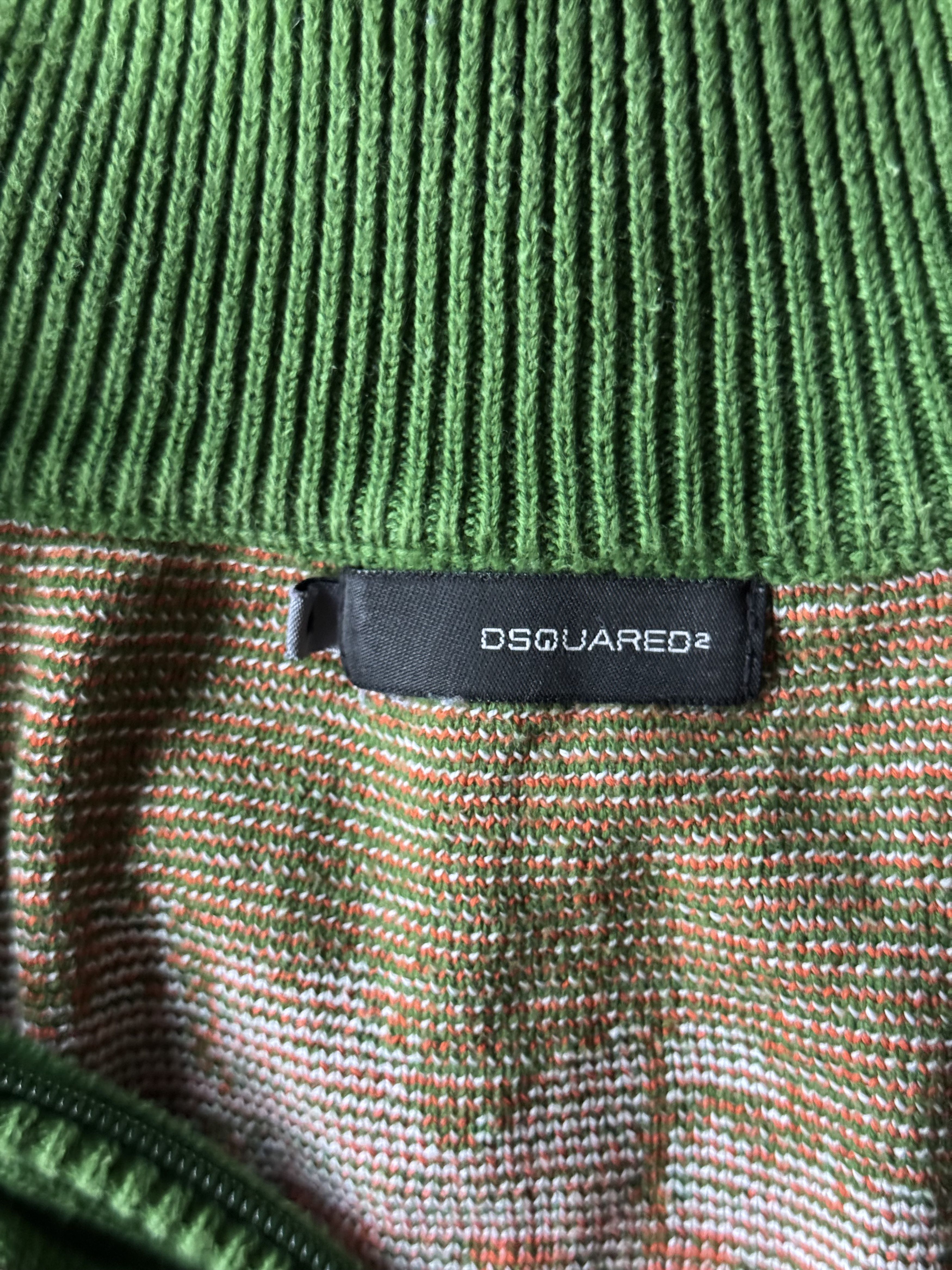 Dsquared2 Brotherhood Graphic Zip Knit Vest Size US M / EU 48-50 / 2 - 10 Thumbnail