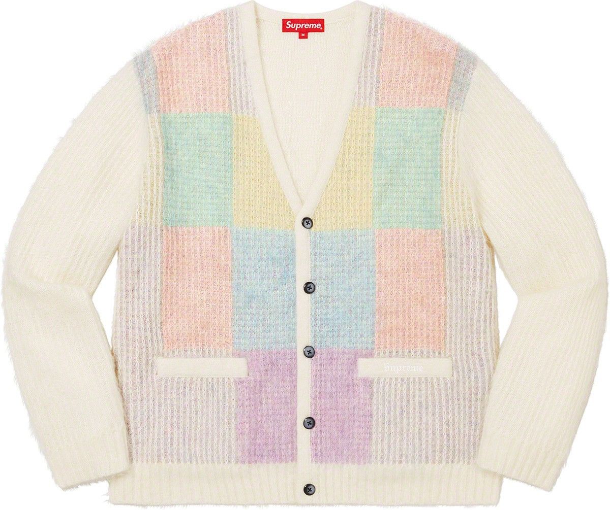 Supreme Supreme Brushed Grid Mohair Cardigan Size Large - NEW Size US L / EU 52-54 / 3 - 12 Thumbnail