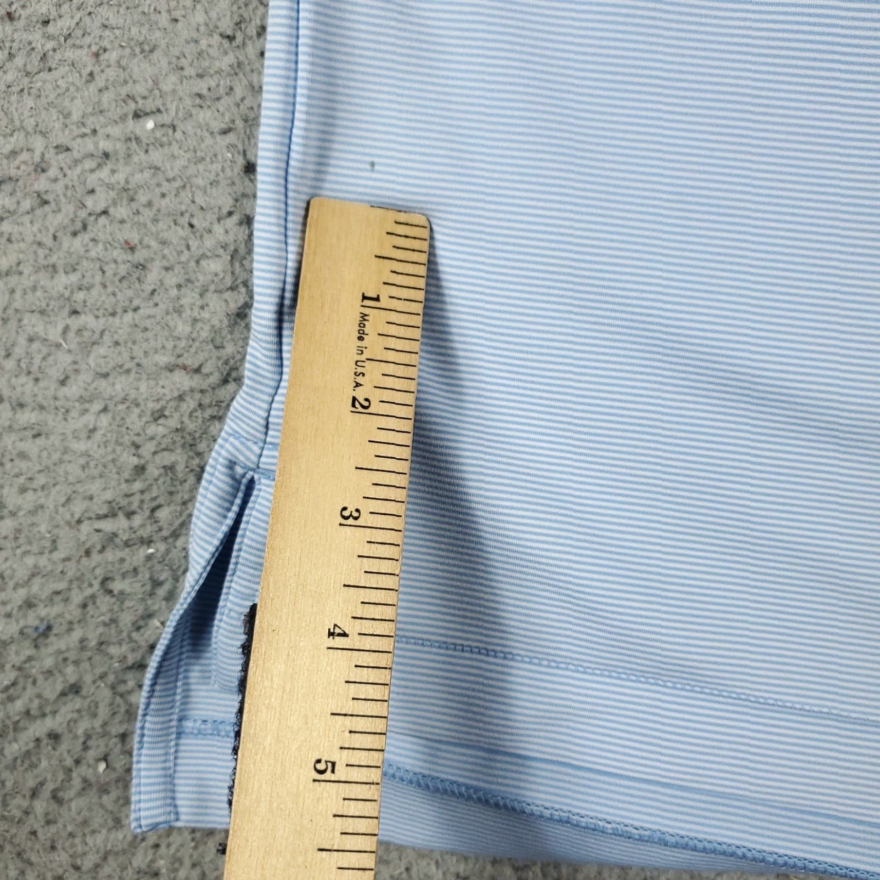 Peter Millar Peter Millar Polo Shirt Mens XL Blue Striped Short Sleeve Activewear Size US XL / EU 56 / 4 - 5 Thumbnail
