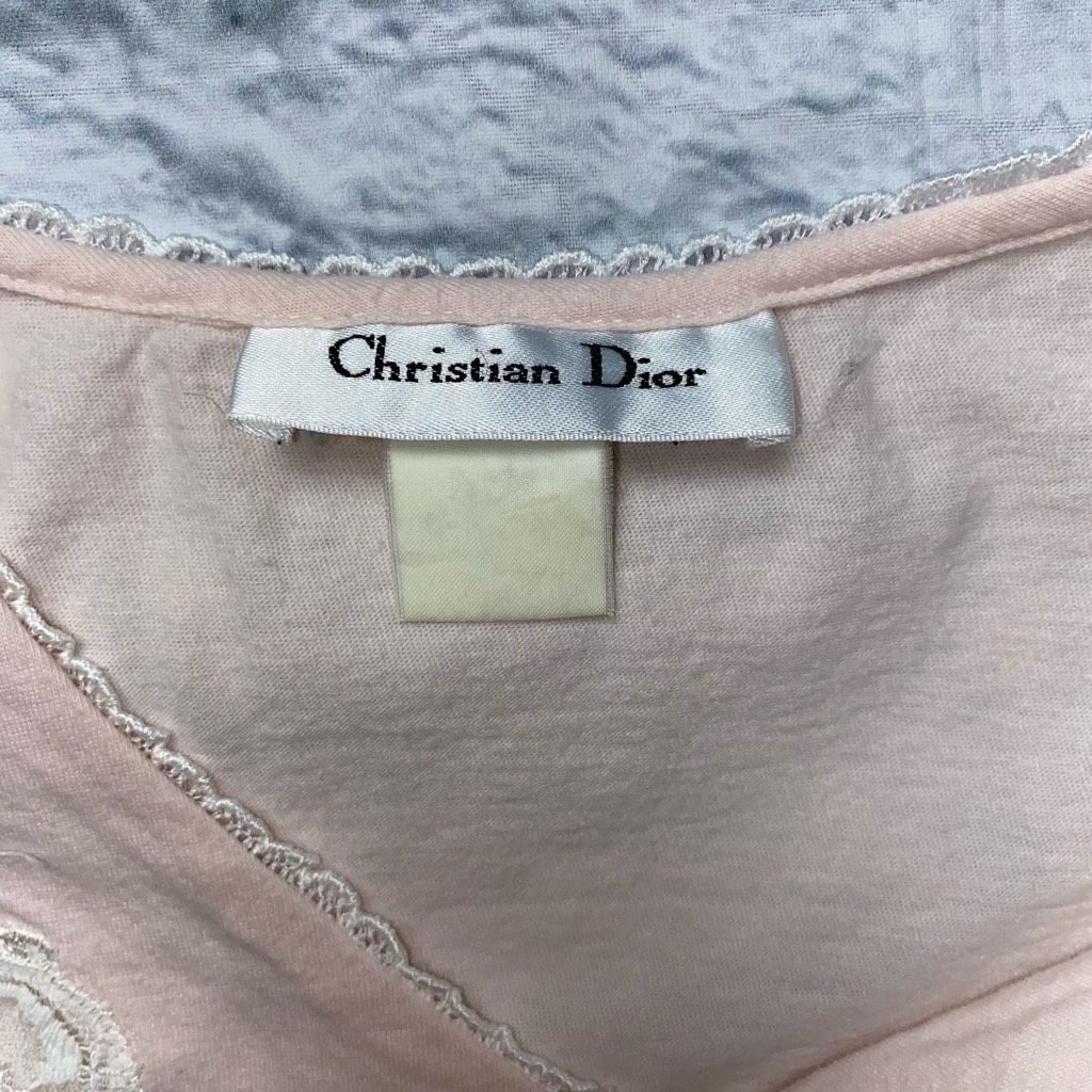 Dior Christian Dior women M v-cut neckline short sleeve pullover Size ONE SIZE - 7 Thumbnail