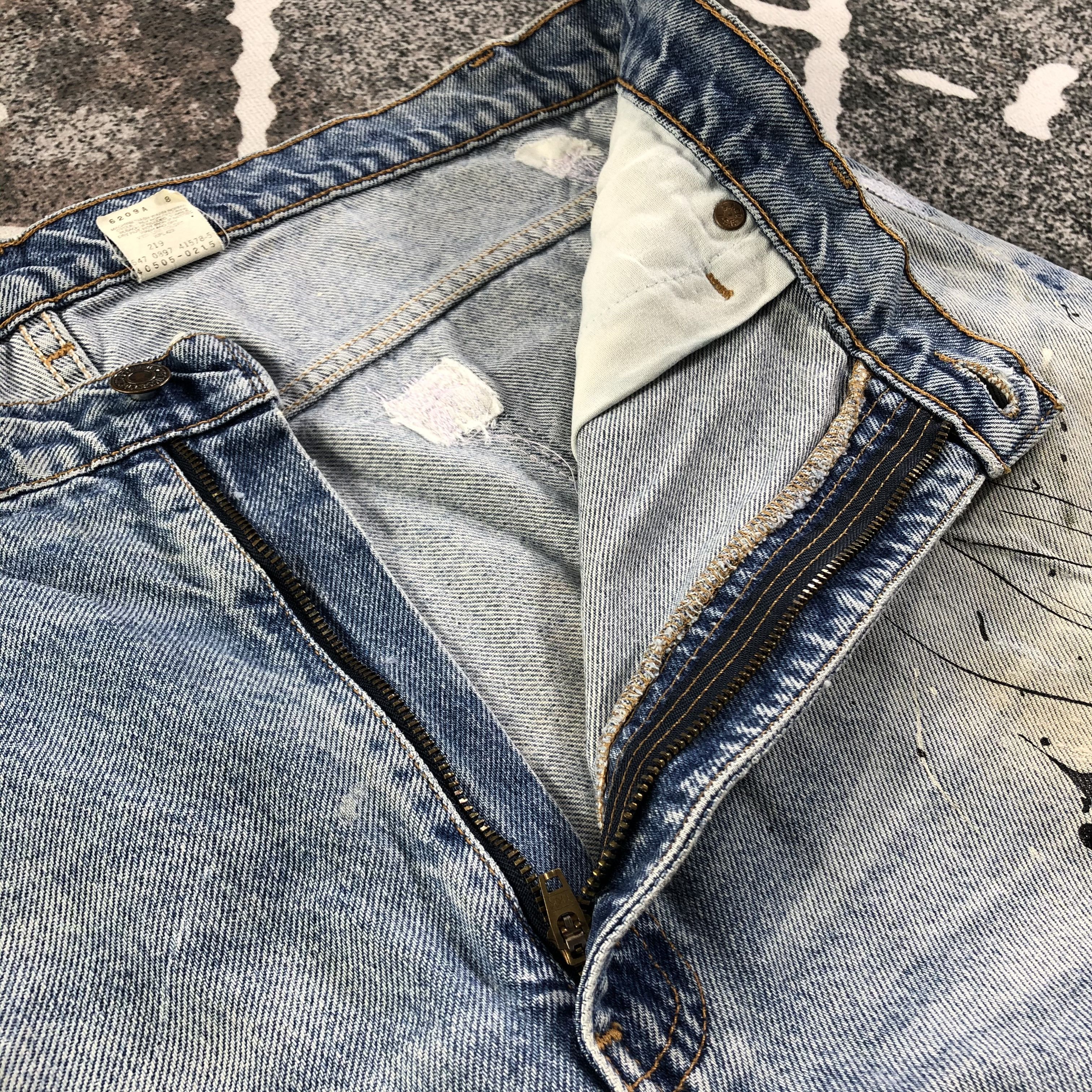 Levi's Vintage Levis 505 Jeans Painted Denim KJ1722 Size US 39 - 8 Thumbnail