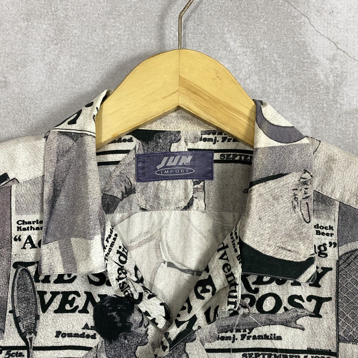 JUN MEN Vintage Jun Men Figures Shirt Size US L / EU 52-54 / 3 - 4 Thumbnail