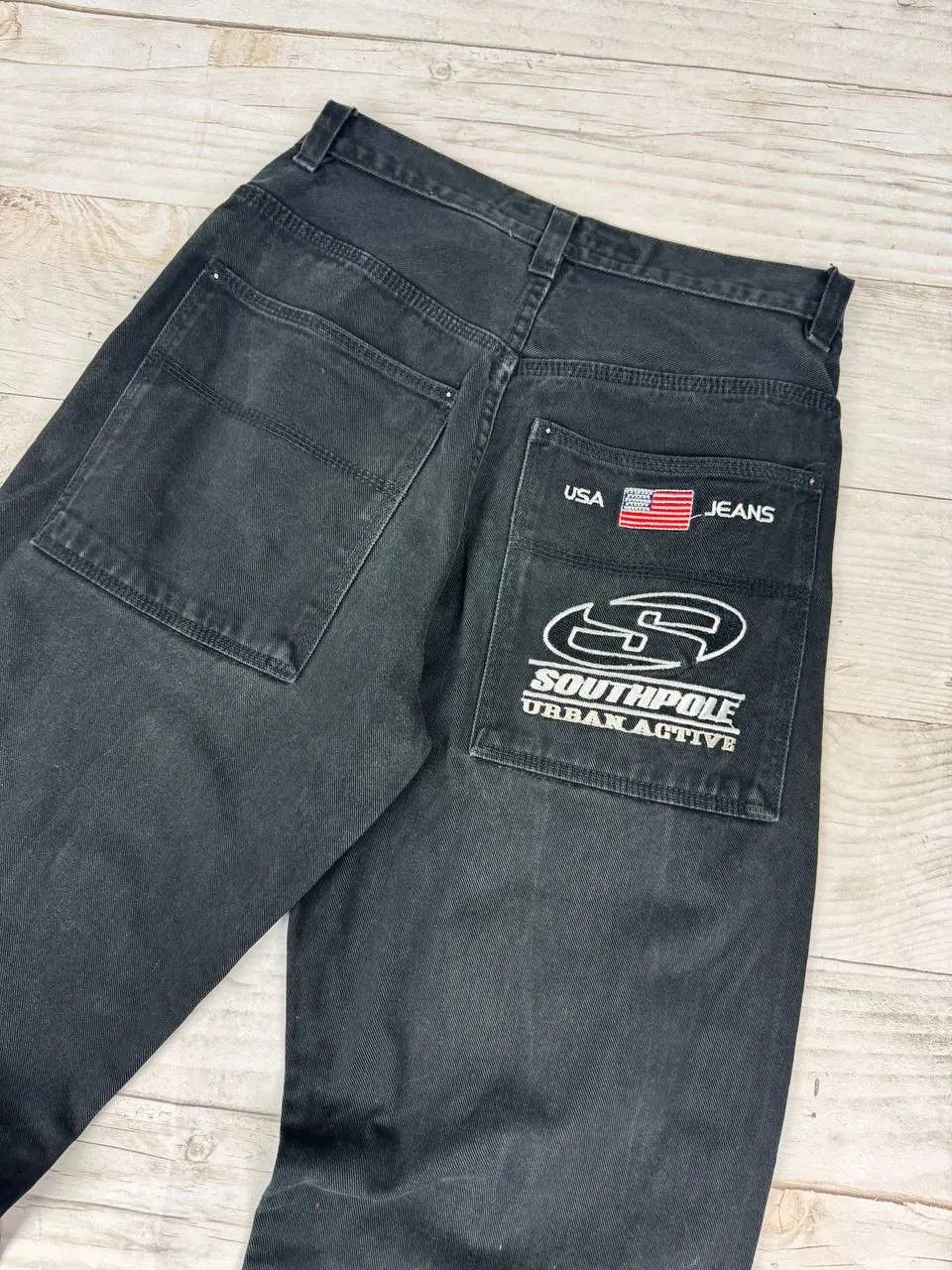 Southpole Vintage Southpole Jeans Denim Y2K 90s Baggy Distrissed Size US 29 - 2 Thumbnail