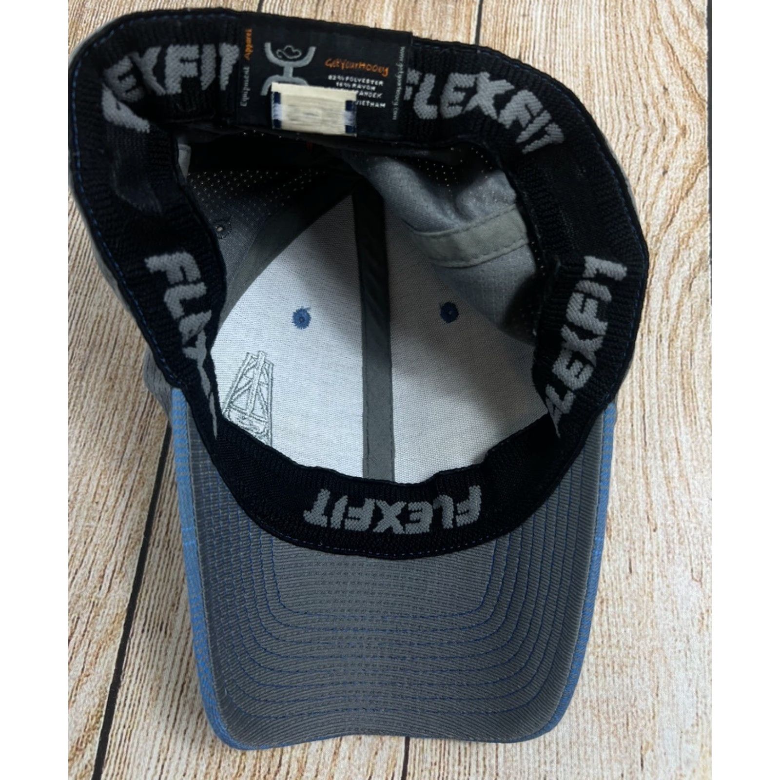 Vintage Hooey Western Oil Gear Flex Fit Blue Hat Size Small-Medium Men's Baseball Cap Breathable Polyester Solid 90s Western Theme Size ONE SIZE - 5 Thumbnail