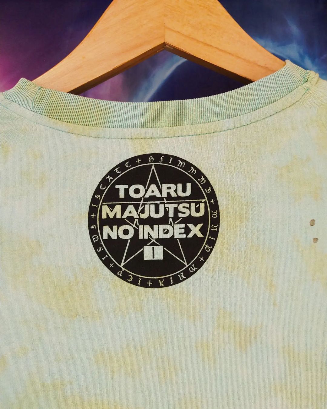 Anime Toaru Majutsu no Indekkusu Mikoto Tie Dye Art Anime Tees Size US S / EU 44-46 / 1 - 4 Thumbnail