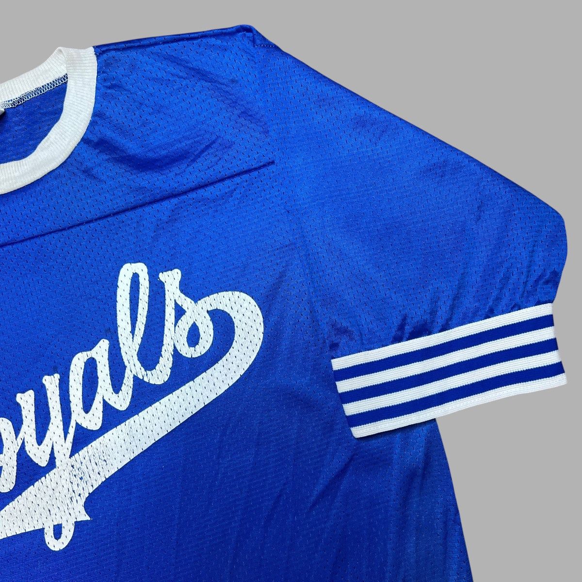 MLB × Vintage Vintage 1970s MLB Kansas City Royals Spell Out Artex Jersey Size US M / EU 48-50 / 2 - 15 Thumbnail