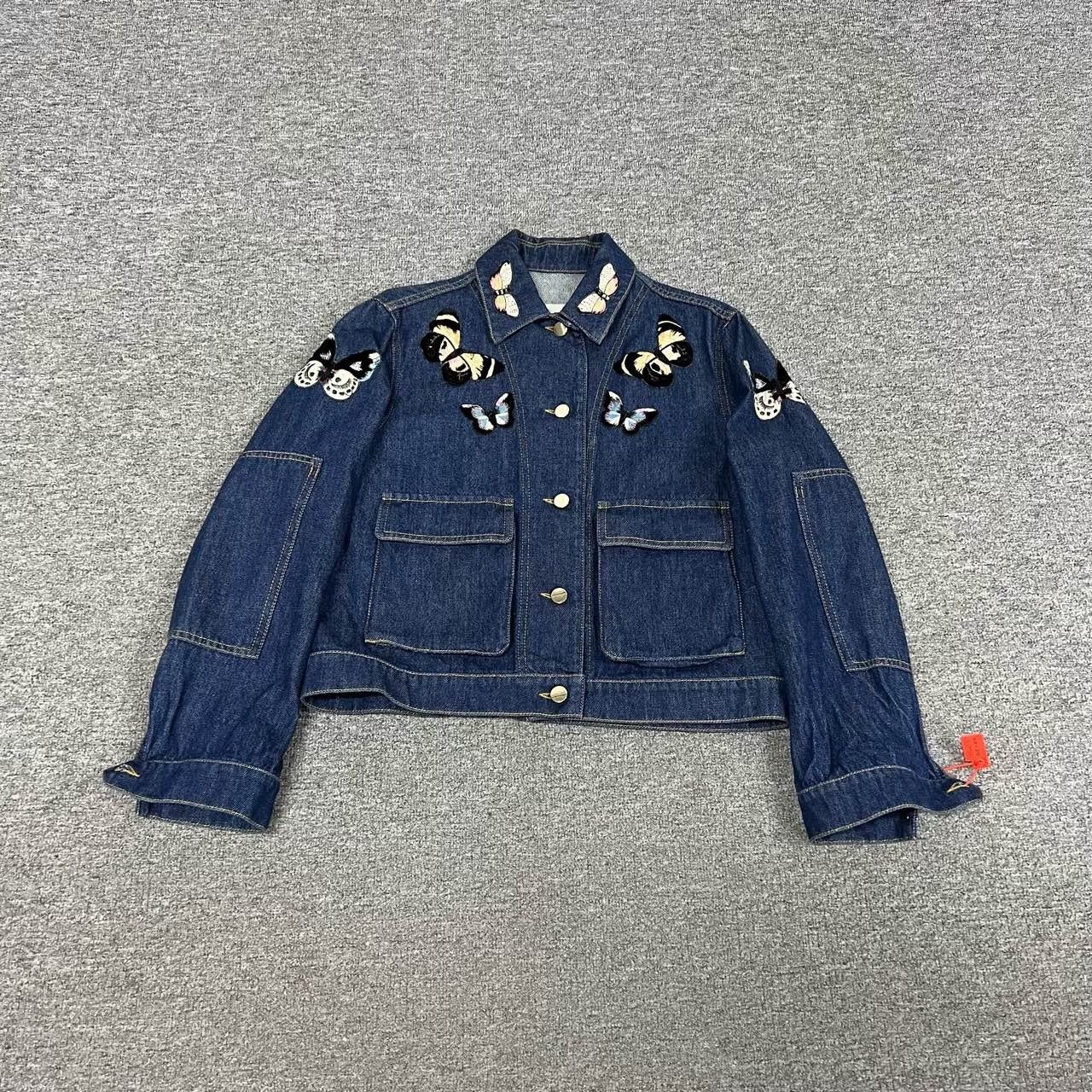 Valentino Valentino 3D Butterfly Denim Jacket Size S / US 4 / IT 40 - 1 Thumbnail