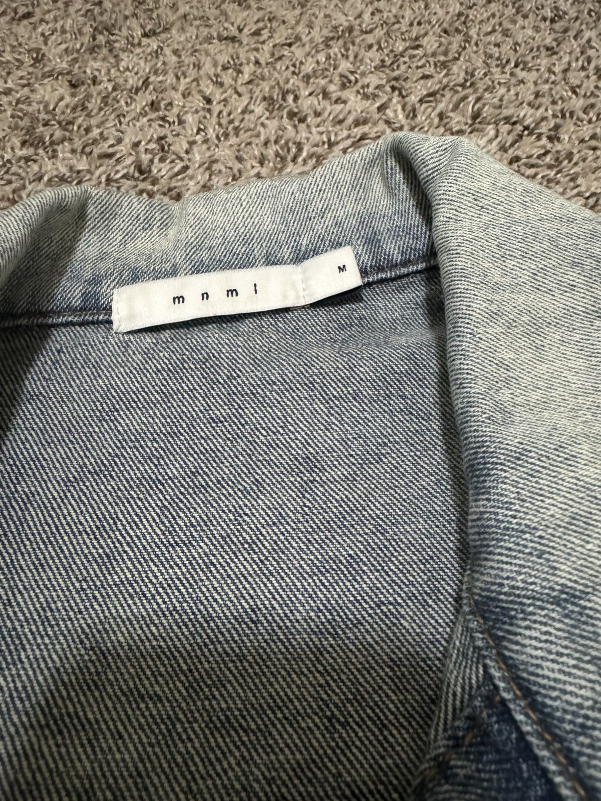 MNML MNML Light Washed Denim Jacket Size US M / EU 48-50 / 2 - 3 Thumbnail