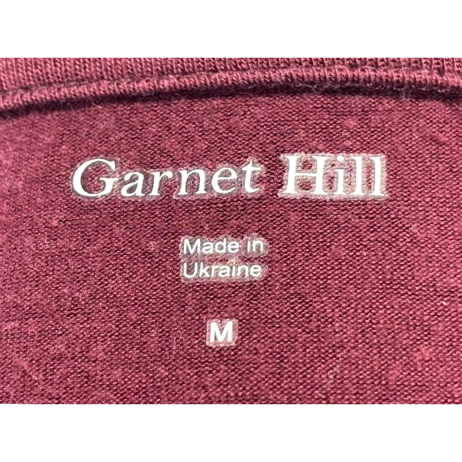 Vintage GARNET HILL Casual Dress Maroon Medium Stretch Cap Sleeve Tencel Blend Gathered Waist Womens Size M / US 6-8 / IT 42-44 - 7 Thumbnail