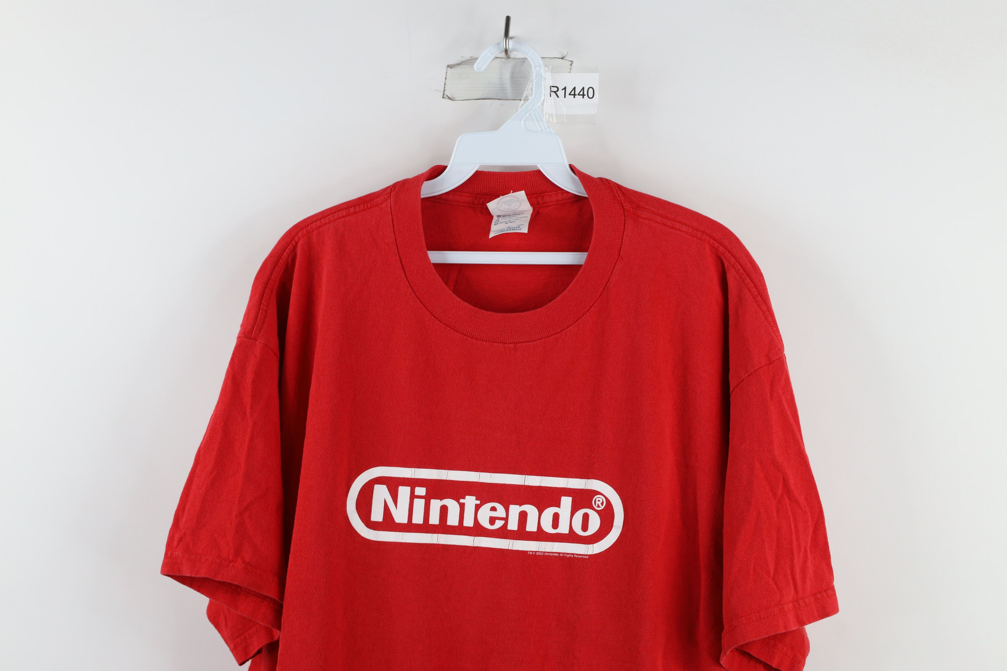 Vintage Vintage Y2K 2002 Nintendo Spell Out Short Sleeve T-Shirt Red Size US XL / EU 56 / 4 - 2 Thumbnail