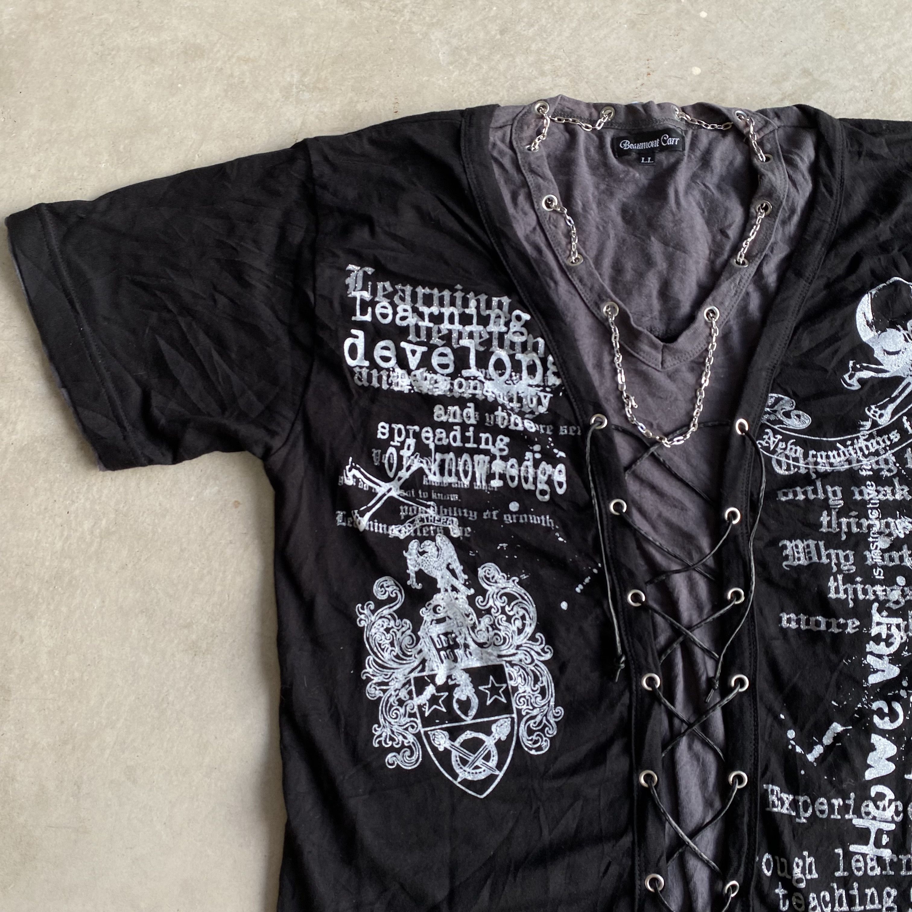Seditionaries Crazy Beaumont Carr Poem Double Layer Punk Gothic Size US L / EU 52-54 / 3 - 5 Thumbnail