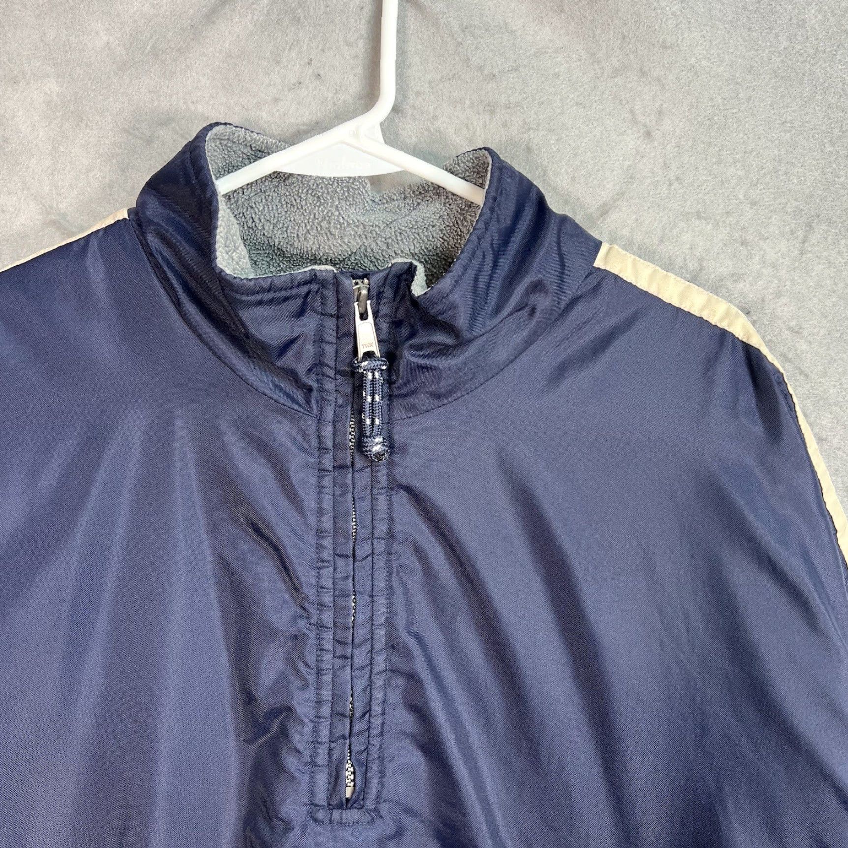 Aeropostale VINTAGE Aeropostale Windbreaker Jacket Adult Large 1/4 Zip Fleece Nylon Blue 2000s Y2K Mens Size US L / EU 52-54 / 3 - 4 Thumbnail