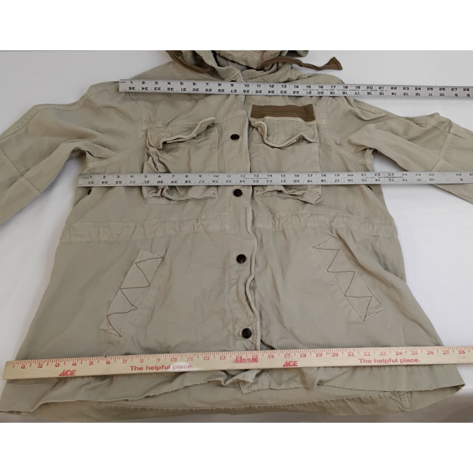 Free People Free People Cargo Hoodie Jacket Women's S Beige Oversized Size S / US 4 / IT 40 - 14 Thumbnail