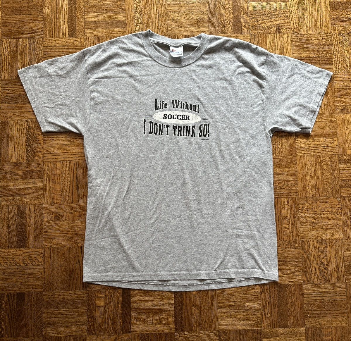 Vintage Vintage Y2K Life Without Soccer Humor Comedy Graphic Tee Size US L / EU 52-54 / 3 - 2 Thumbnail