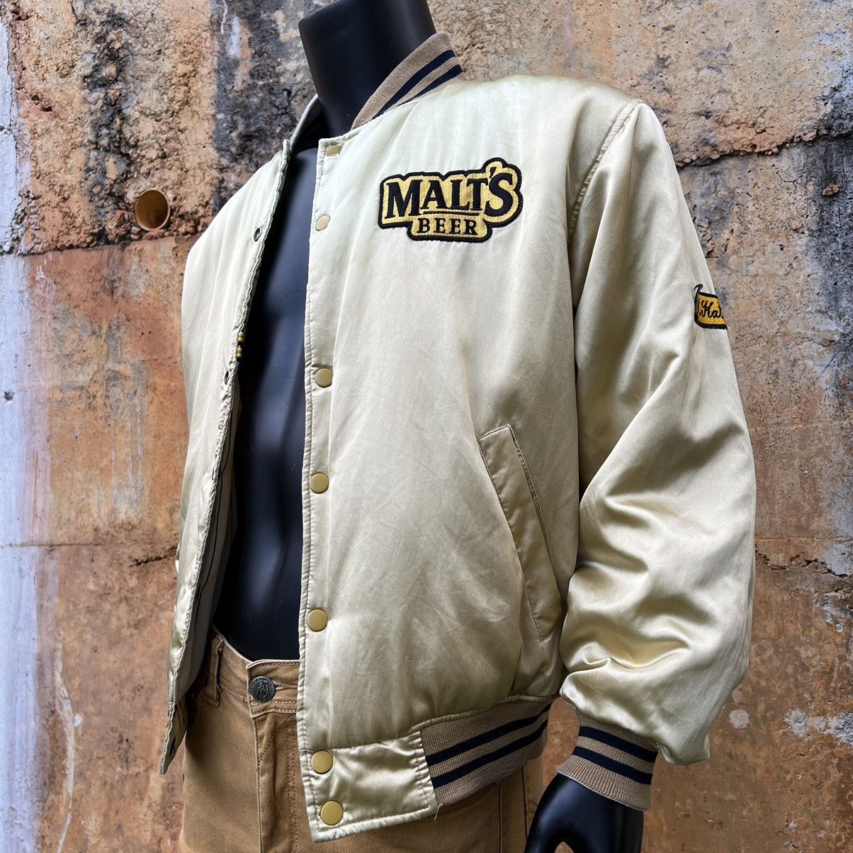 Vintage Vintage Malts Reversible Varsity Jacket Spell out Big Logo Size US M / EU 48-50 / 2 - 20 Thumbnail