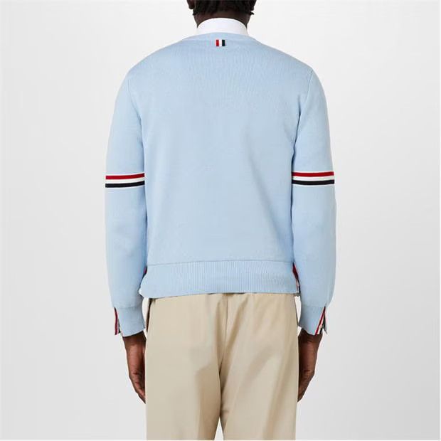 Thom Browne o1g2r1mq0724 Crew Neck Sweaters in Light Blue Size US S / EU 44-46 / 1 - 4 Thumbnail