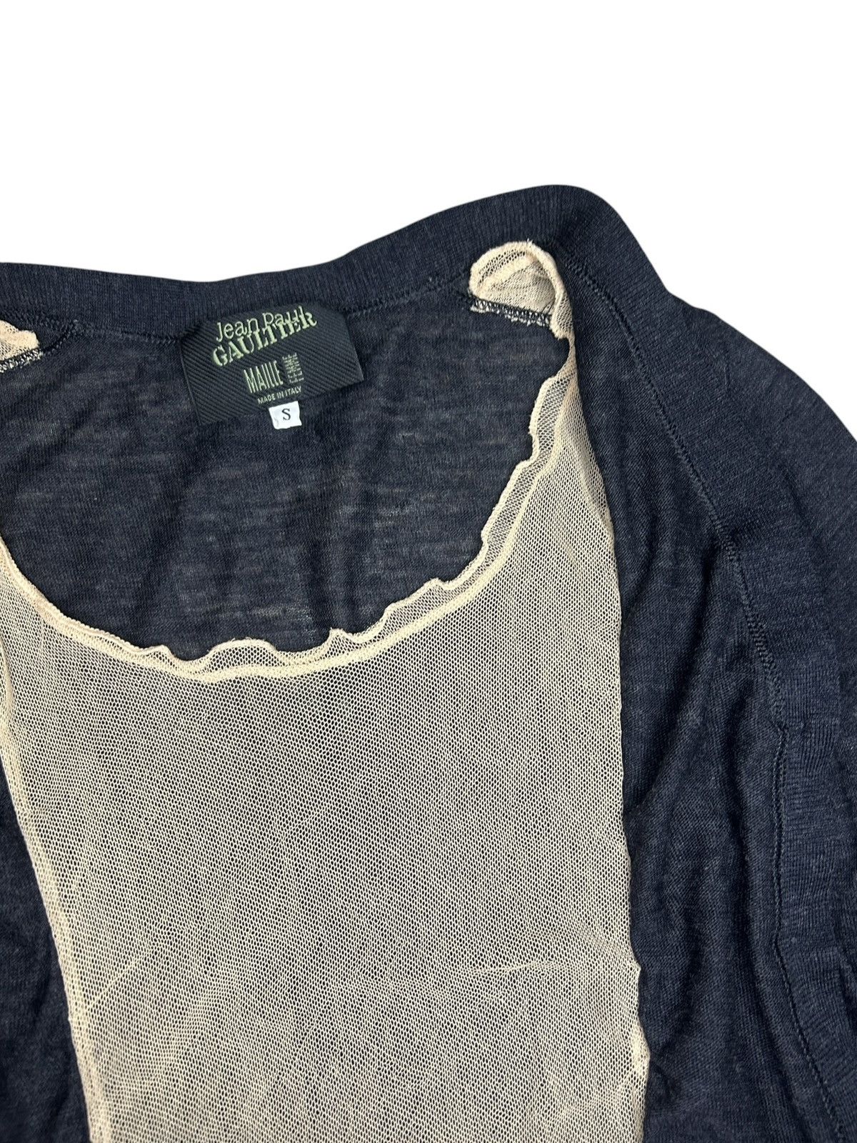 Jean Paul Gaultier 90s Trompe Loeil Cardigan Size S / US 4 / IT 40 - 8 Thumbnail