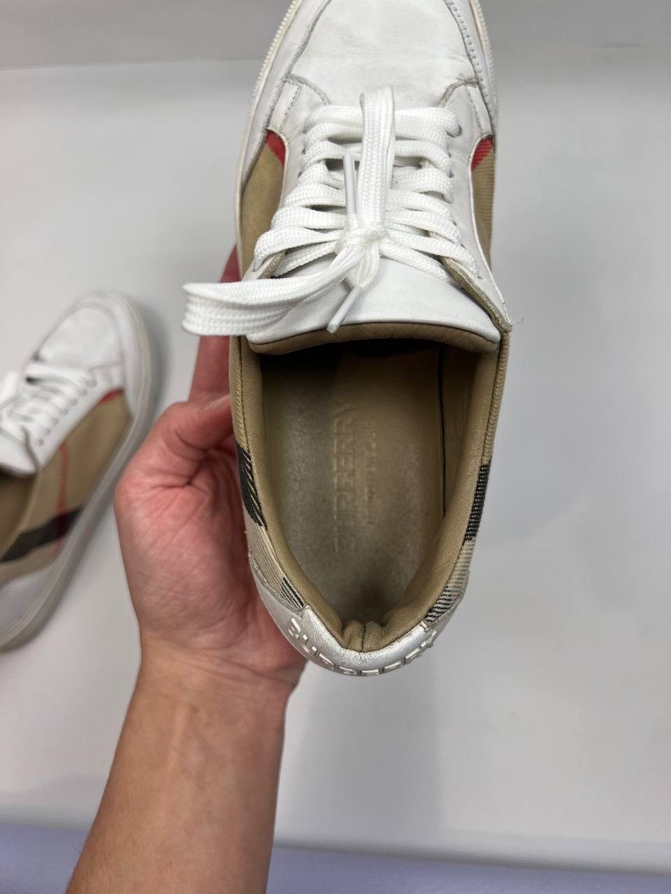 Burberry Burberry leather trainers shoes size 38 Size US 7 / EU 40 - 18 Thumbnail