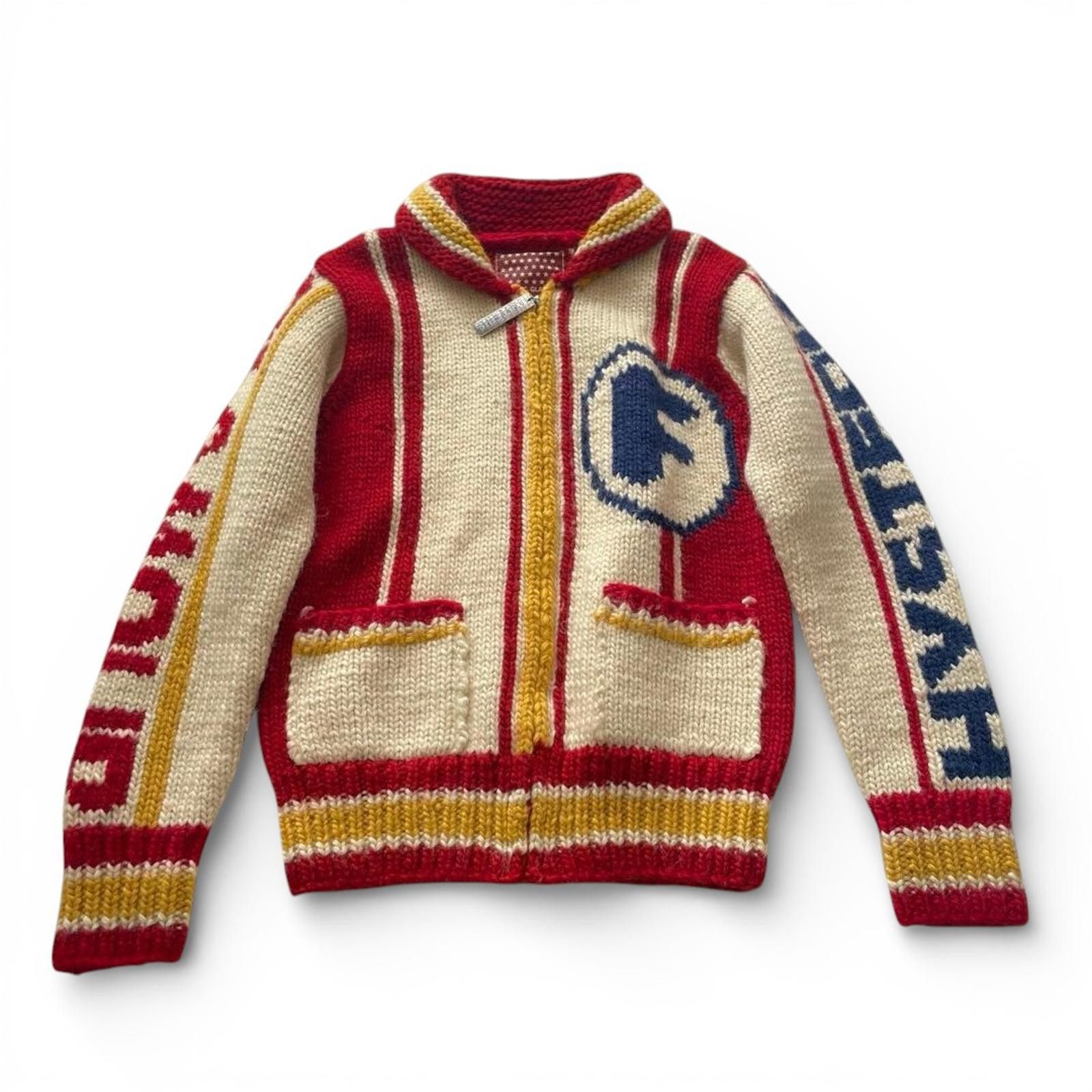 Hysteric Glamour Hysteric Glamour - Wool Knit Sweater Cardigan Bold Text Size US M / EU 48-50 / 2 - 2 Thumbnail